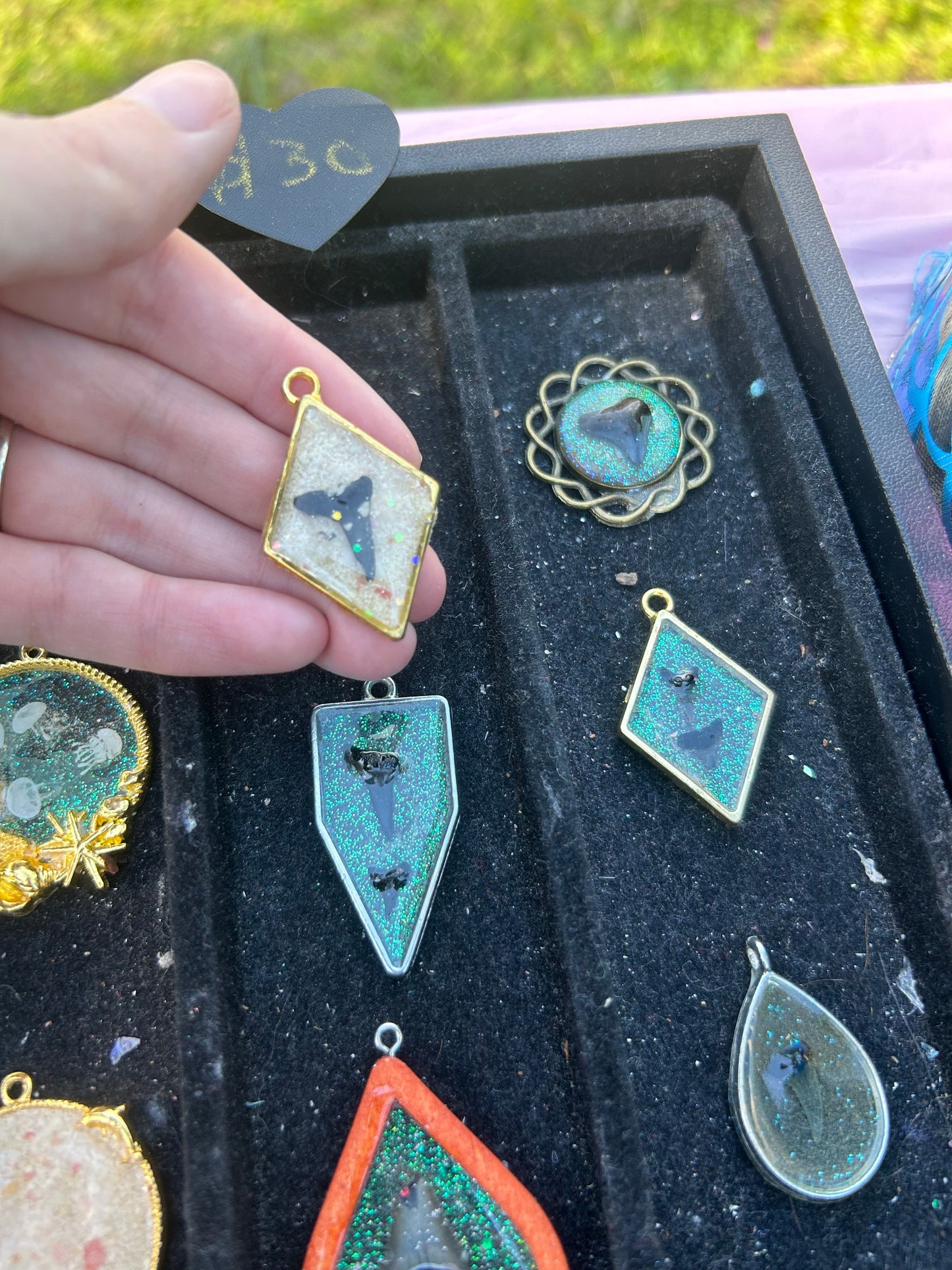 Shark tooth pendant
