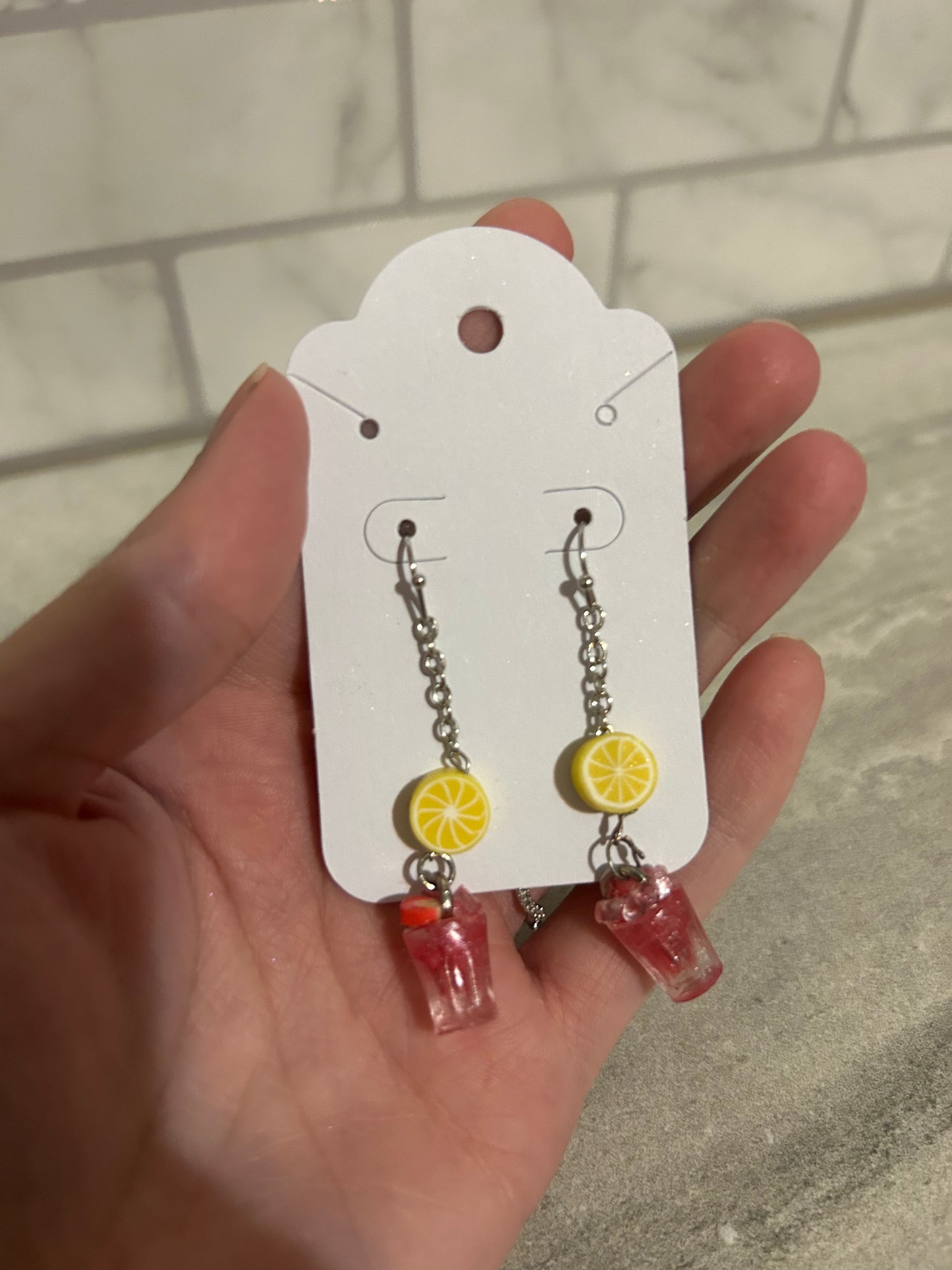 Mini Fruity Drink Earrings