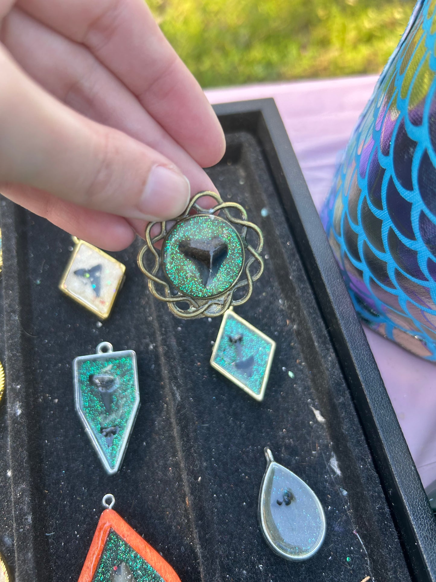 Shark tooth pendant