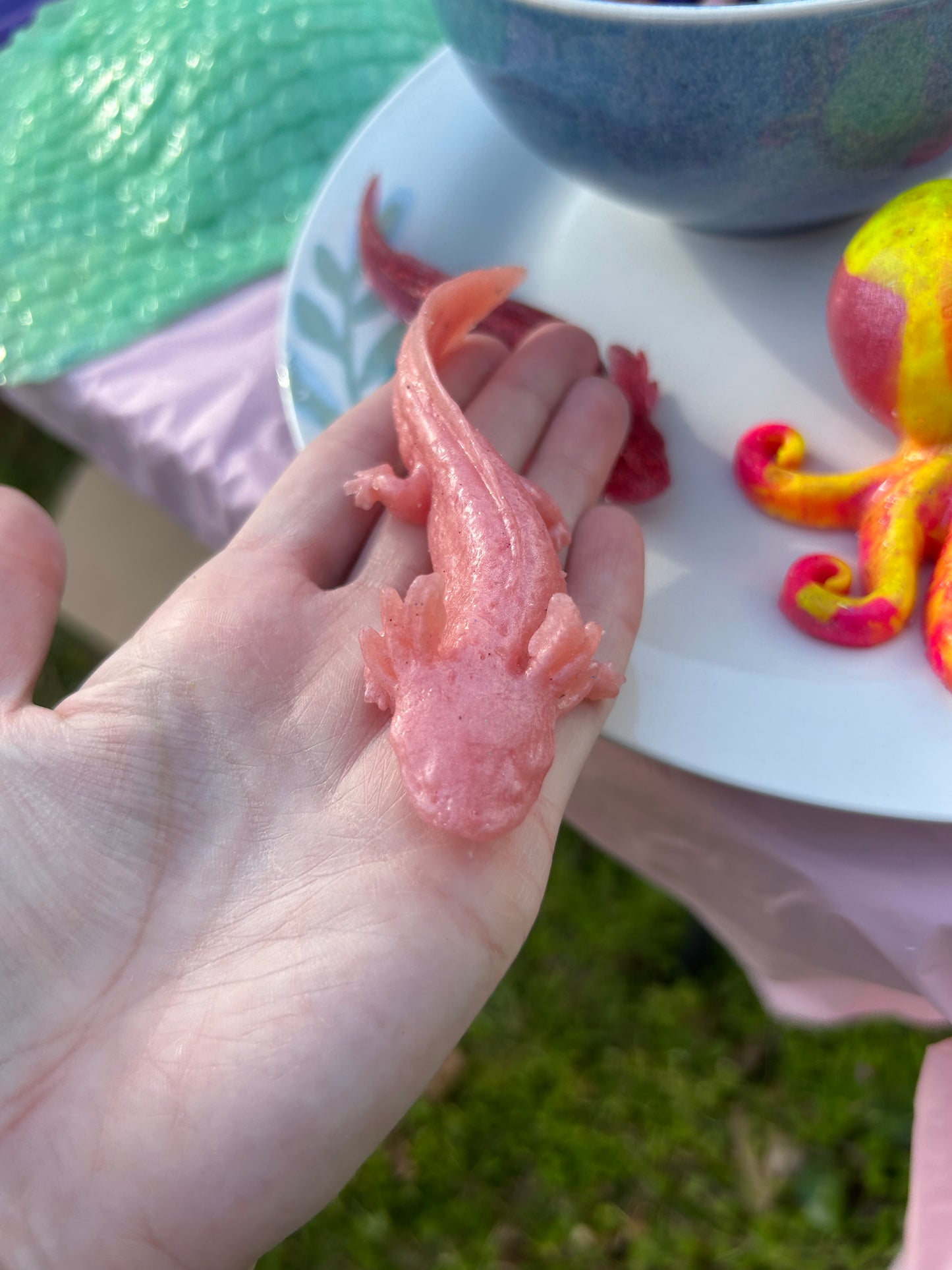 Silicone Squishy Toy - lizard, axolotl, or turtle