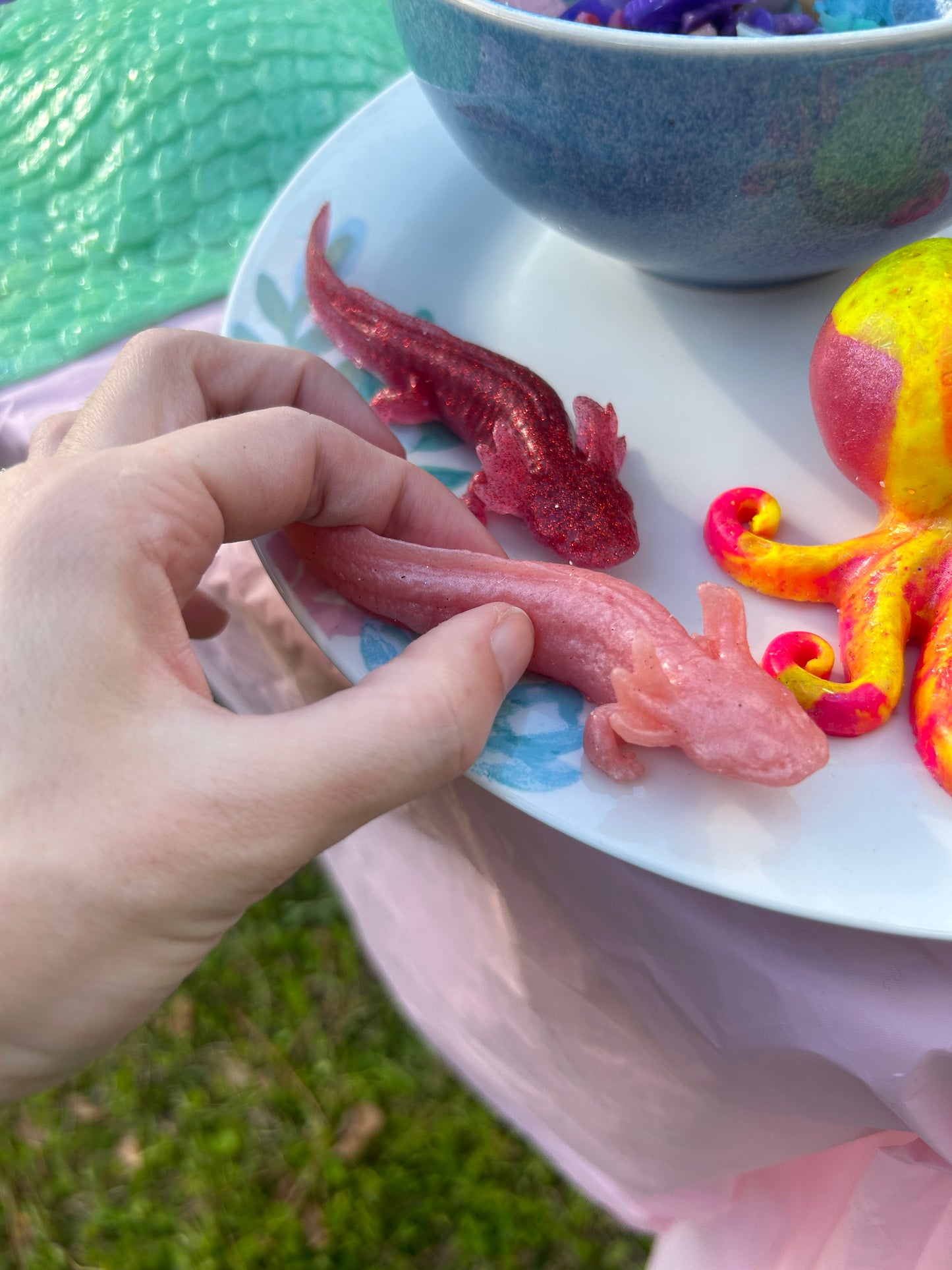 Silicone Squishy Toy - lizard, axolotl, or turtle