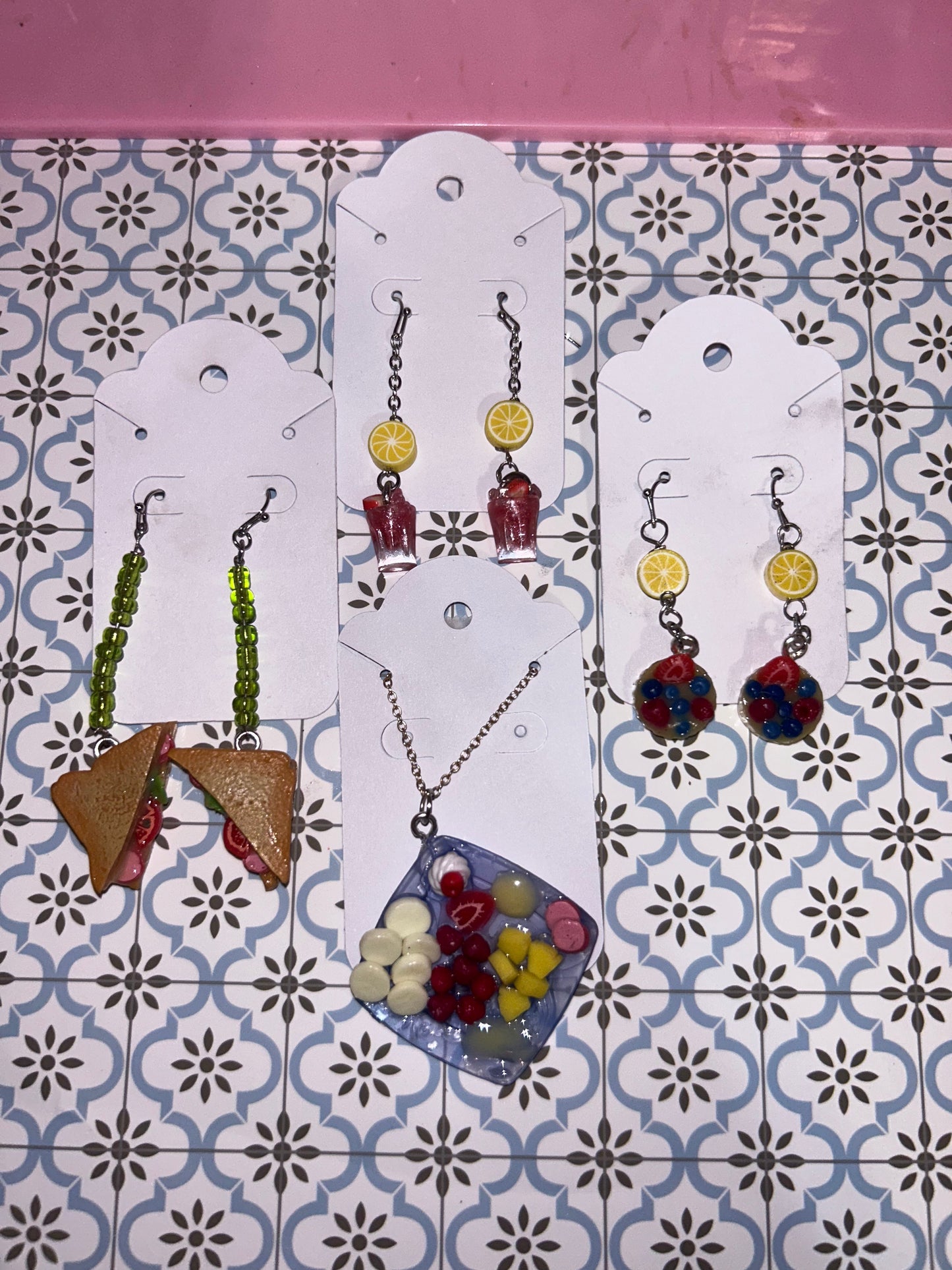 Mini Charcuterie Board Plate Necklace