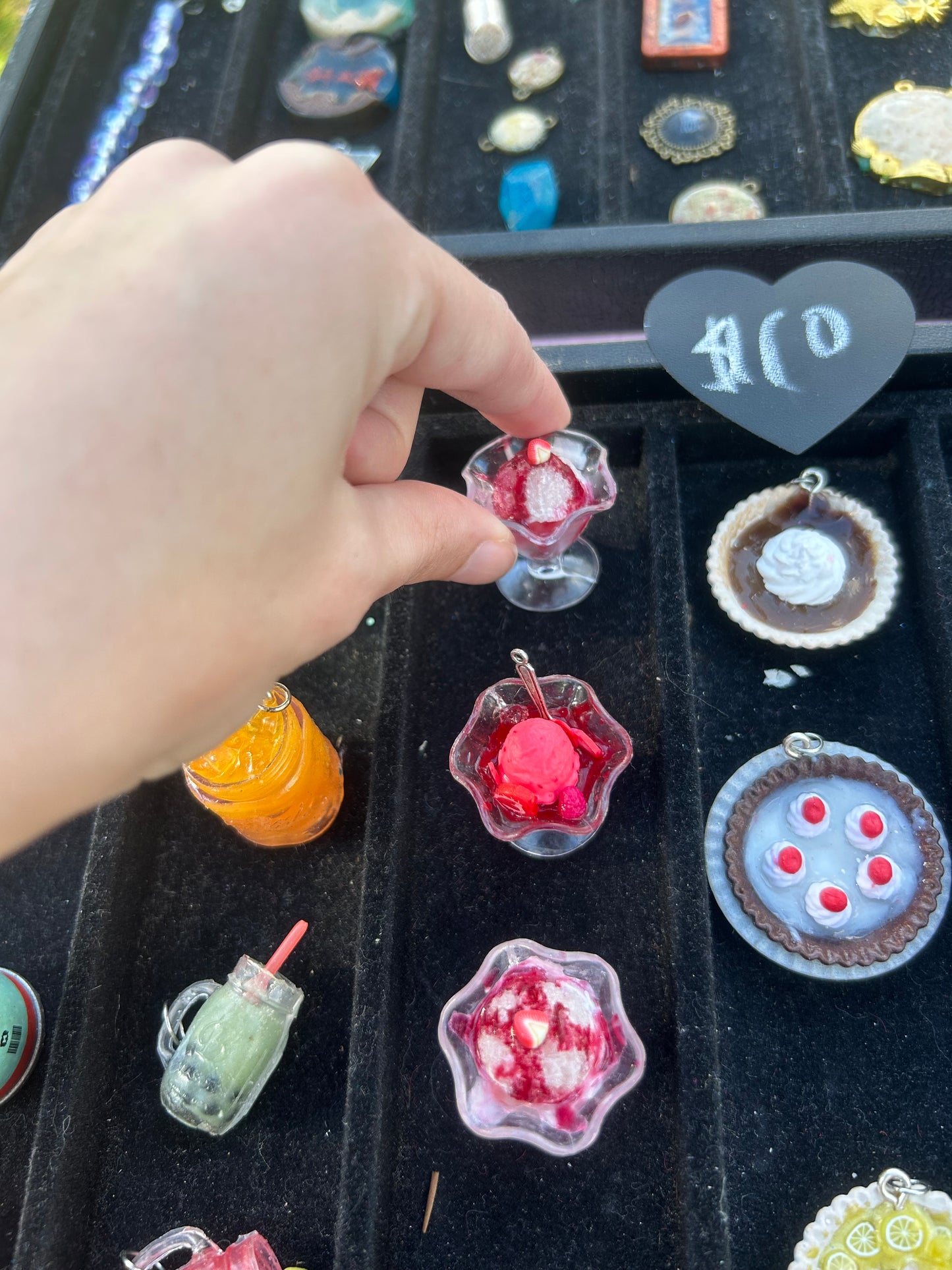 Mini food pendants