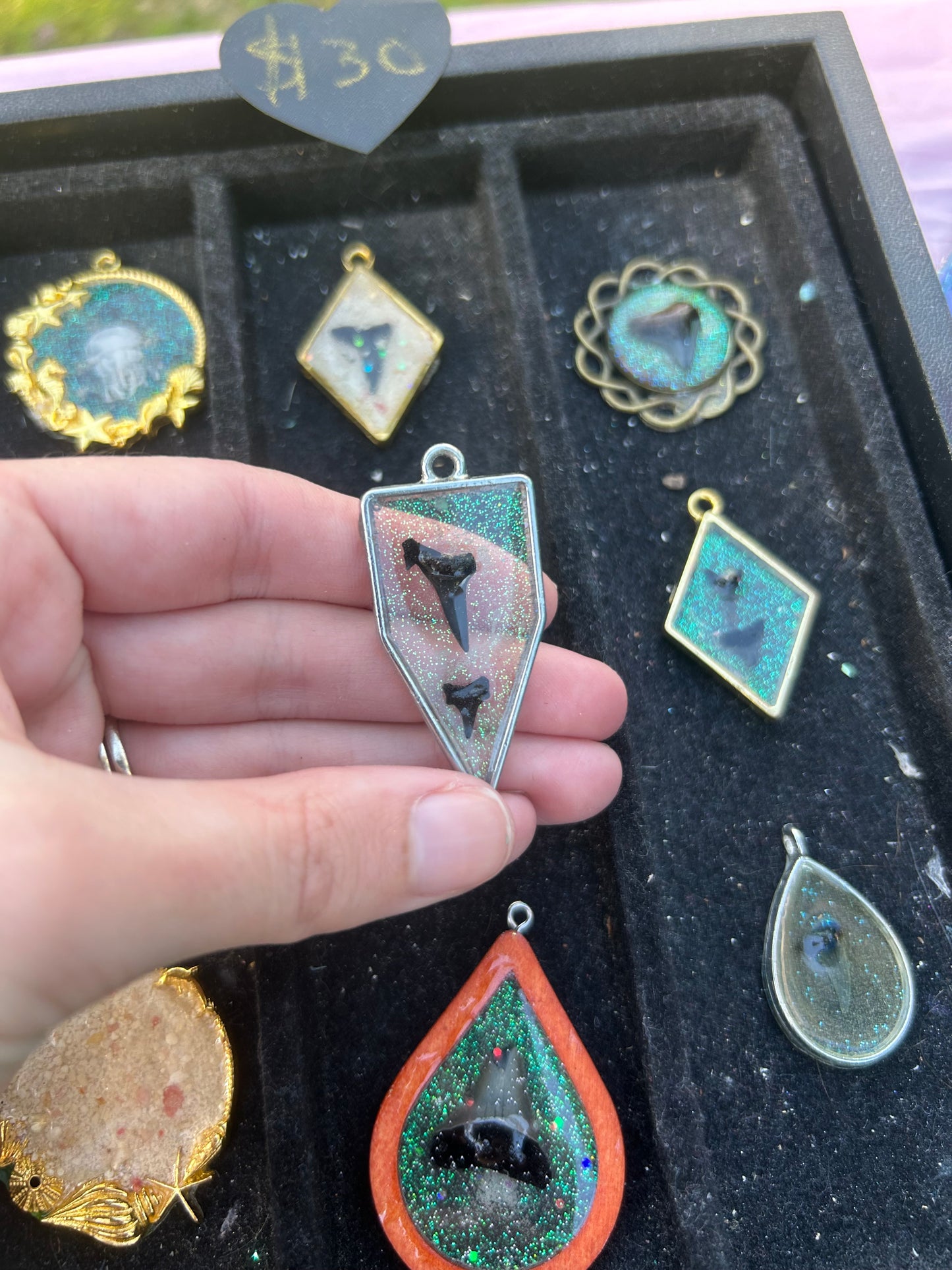 Shark tooth pendant