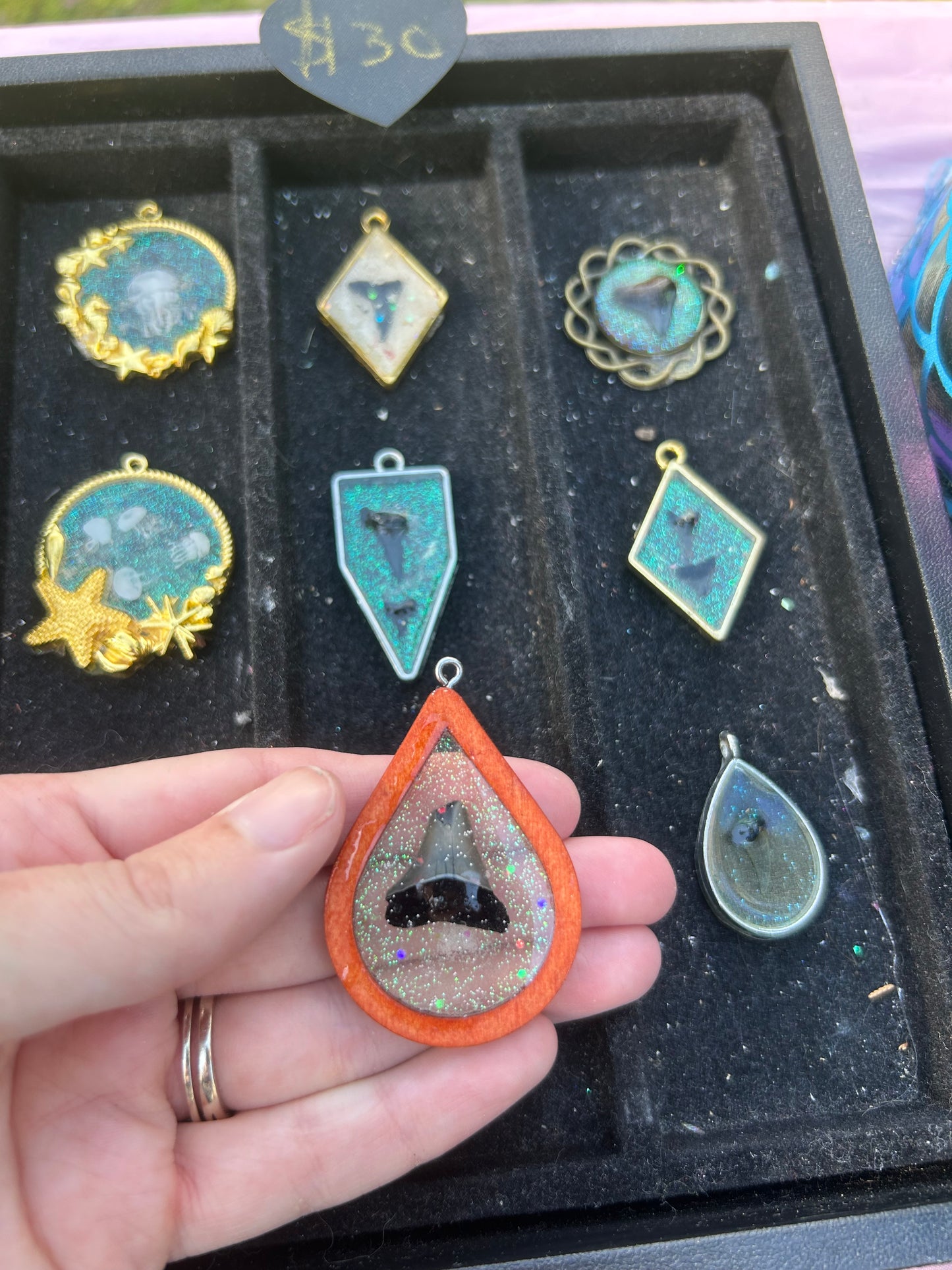 Shark tooth pendant