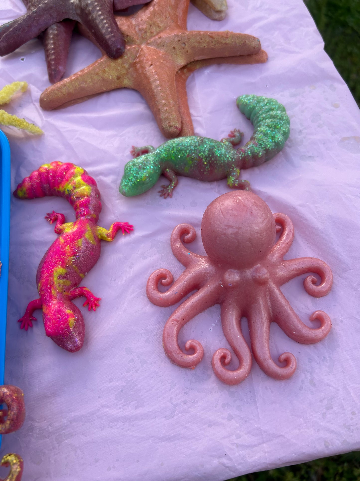 Silicone Squishy Toy - lizard, axolotl, or turtle