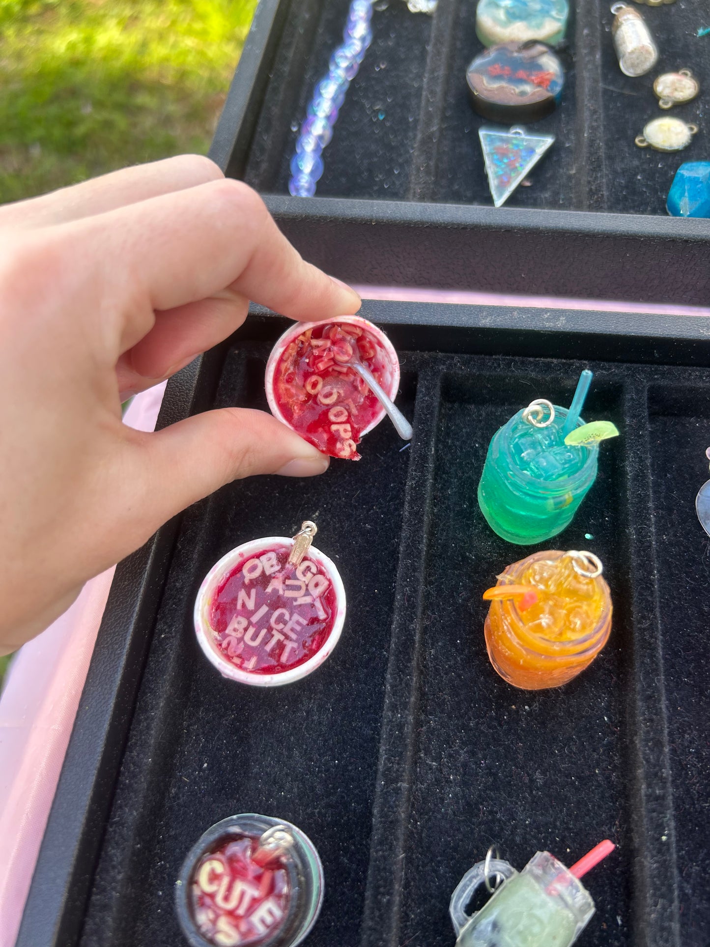 Mini food pendants