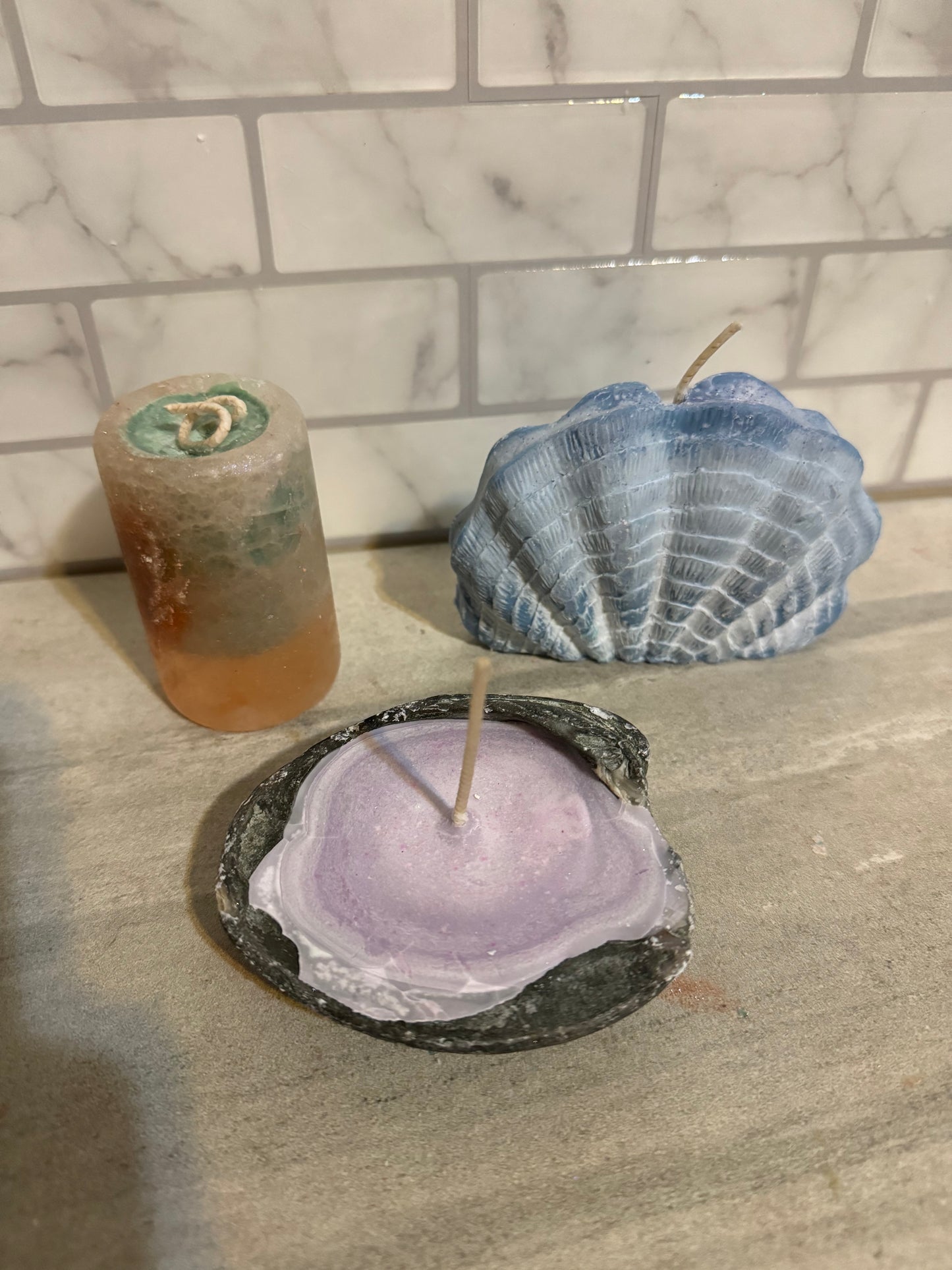 Mermaid Shell Candles