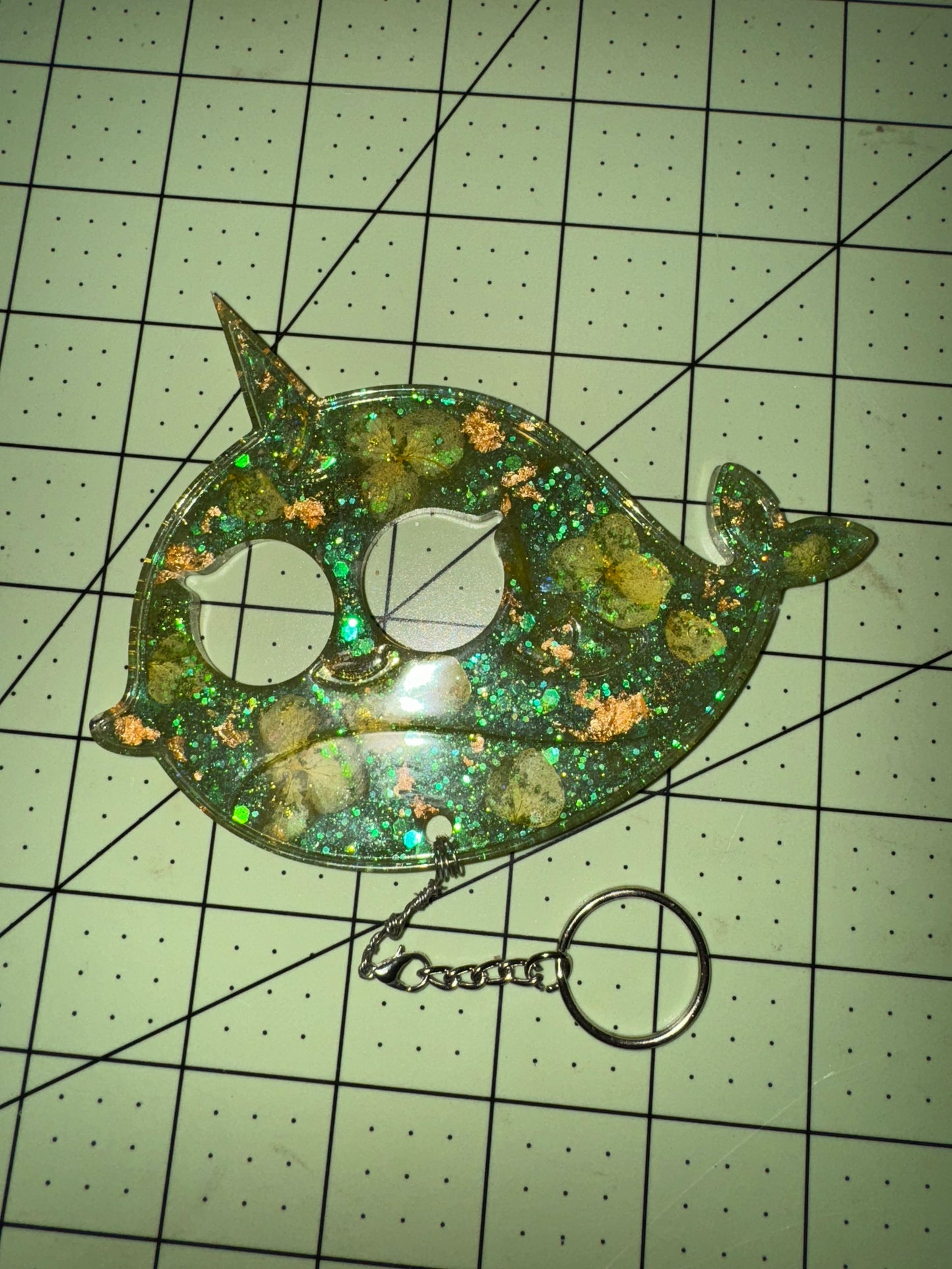 Resin Narwhal Keychain - sale