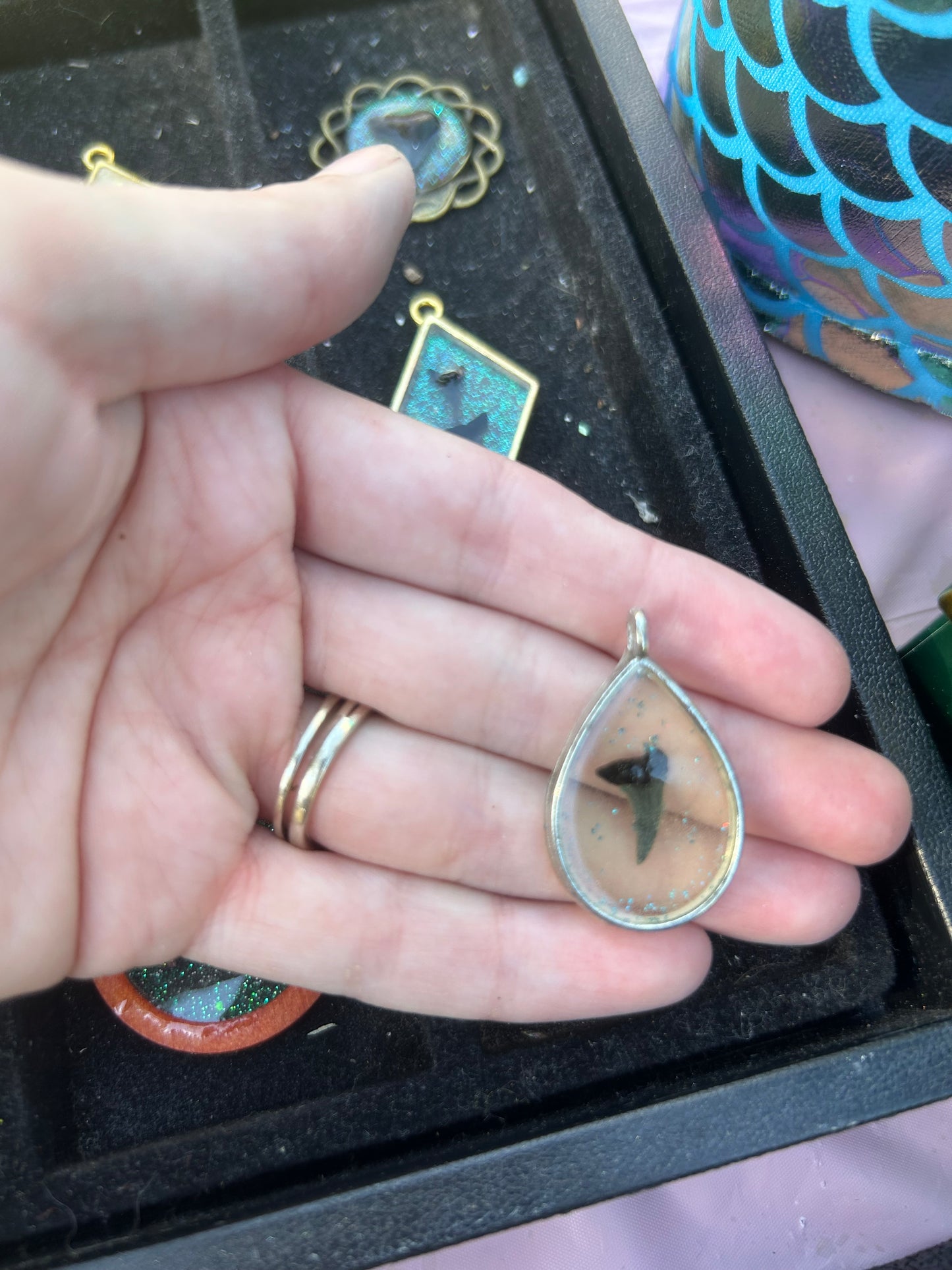 Shark tooth pendant