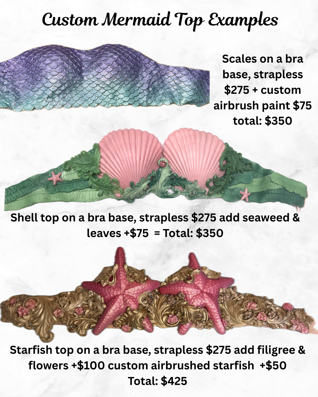 Custom Silicone Mermaid Top