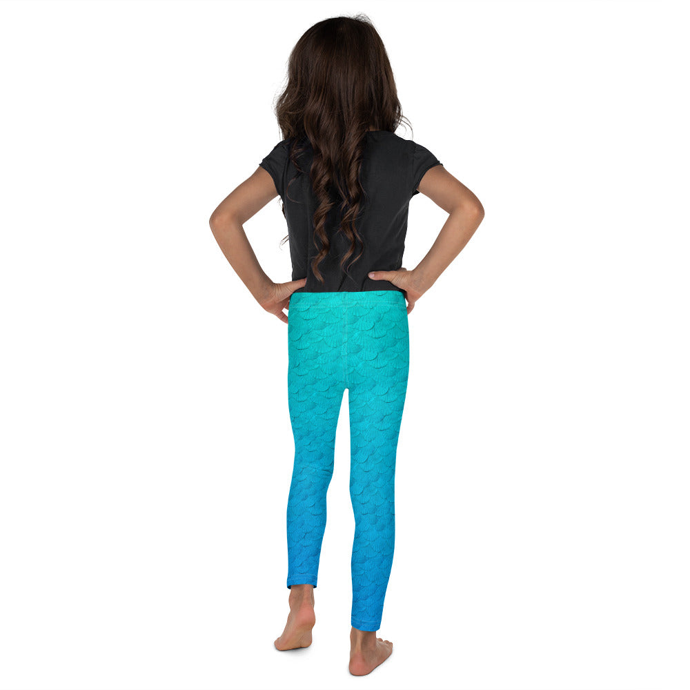 Mermaid scales blue Kid's Leggings