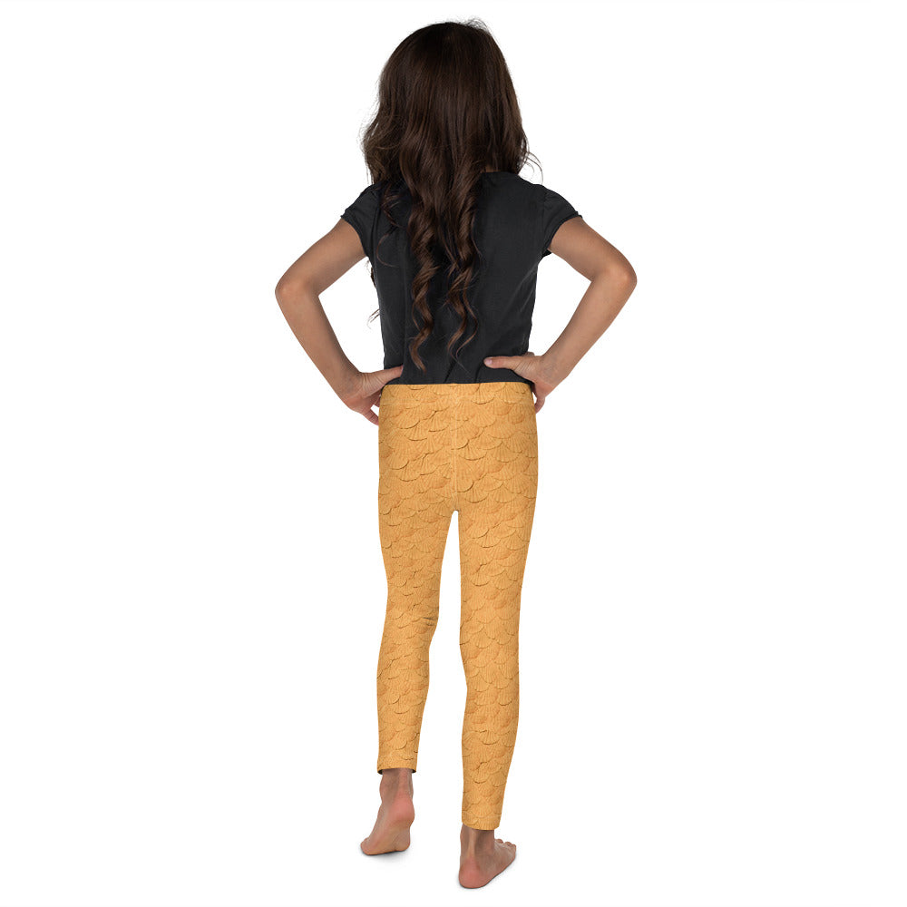 Mermaid scales orange Kid's Leggings