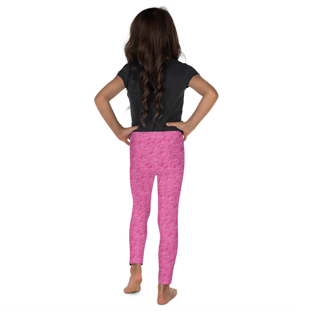 Pink mermaid scales Kid's Leggings