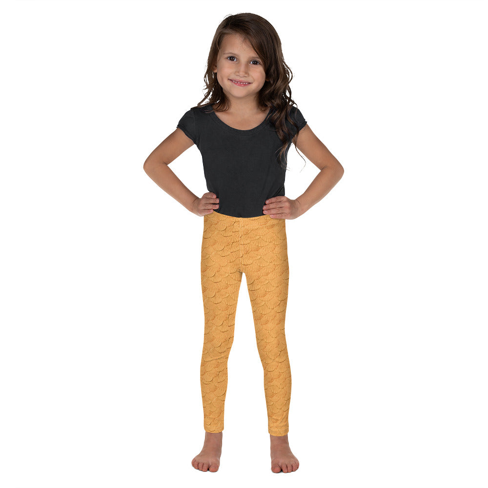 Mermaid scales orange Kid's Leggings