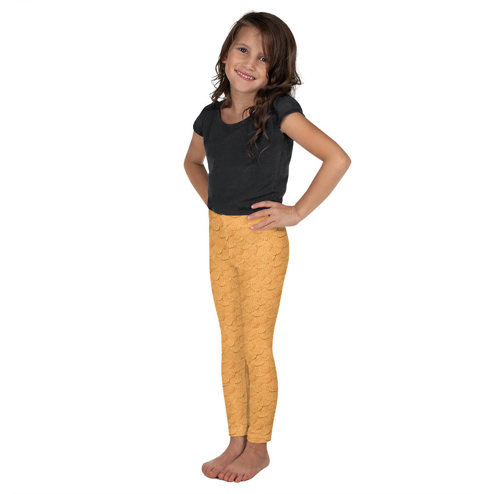 Mermaid scales orange Kid's Leggings