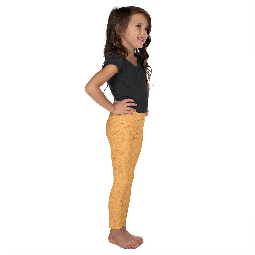Mermaid scales orange Kid's Leggings