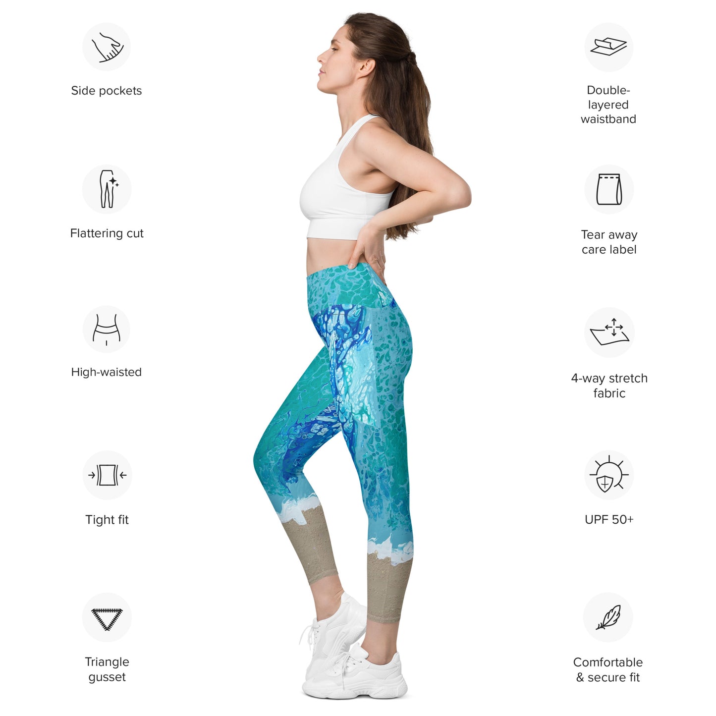 Ocean Leggings with pockets