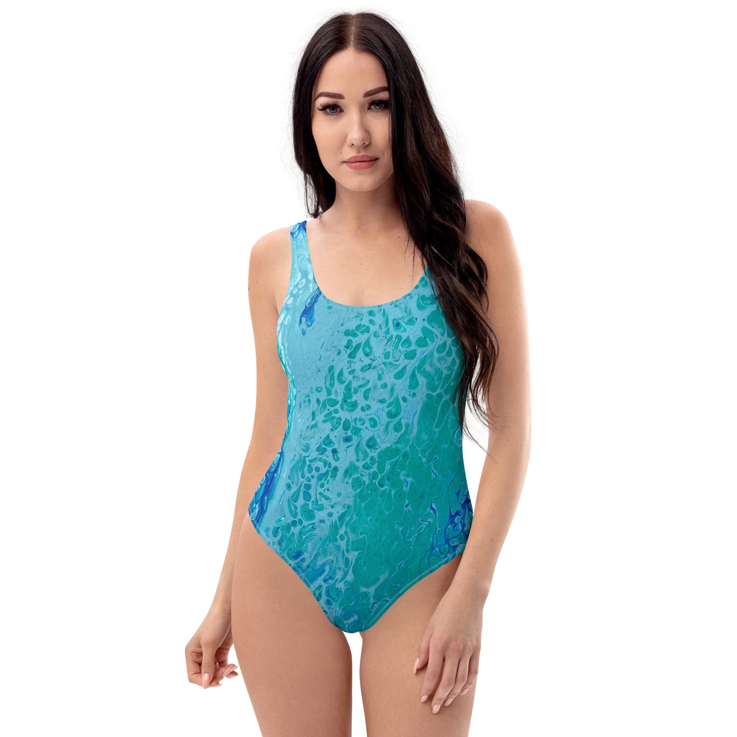 Ocean print One-Piece Swimsuit