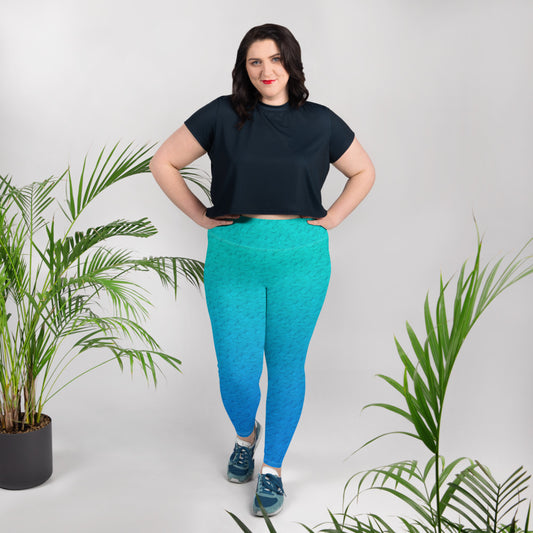 Mermaid scales Print Plus Size Leggings