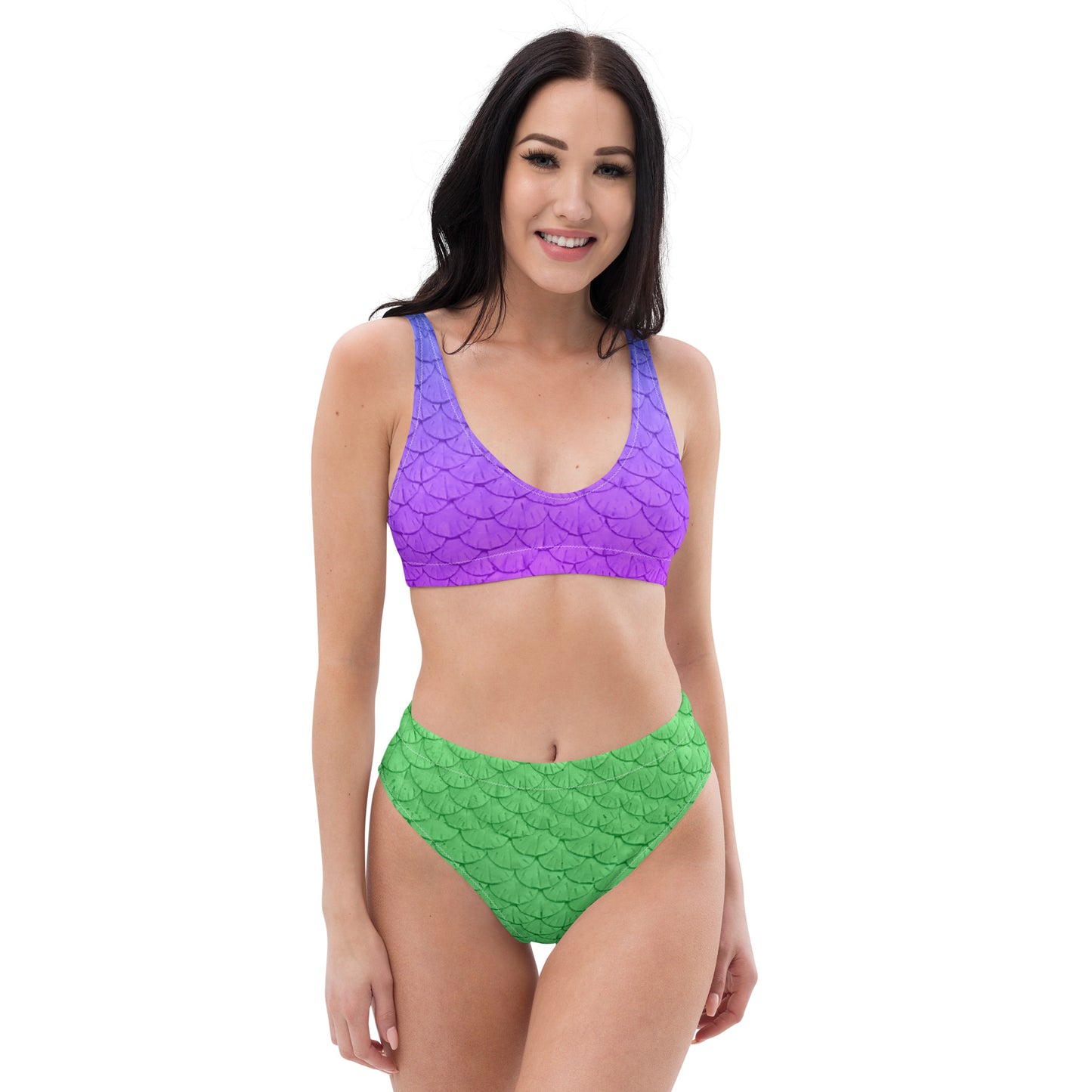 Mermaid princess Inspired Recycled high-waisted bikini