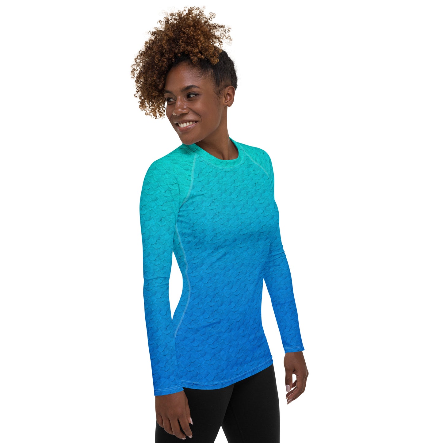 Mermaid Scales Women's Rash Guard