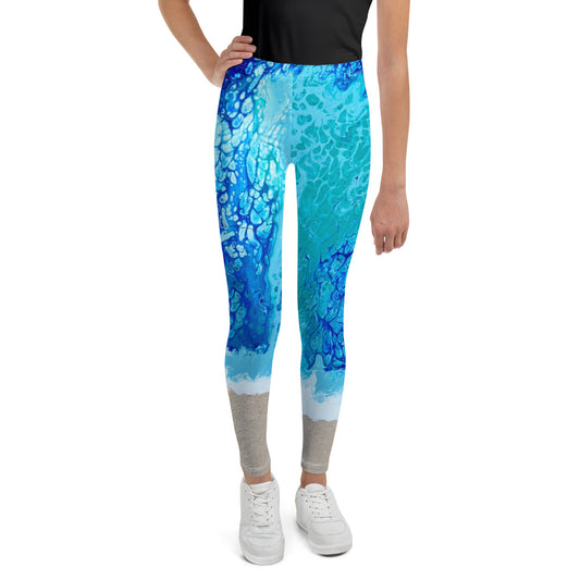 Beach Print Youth Leggings