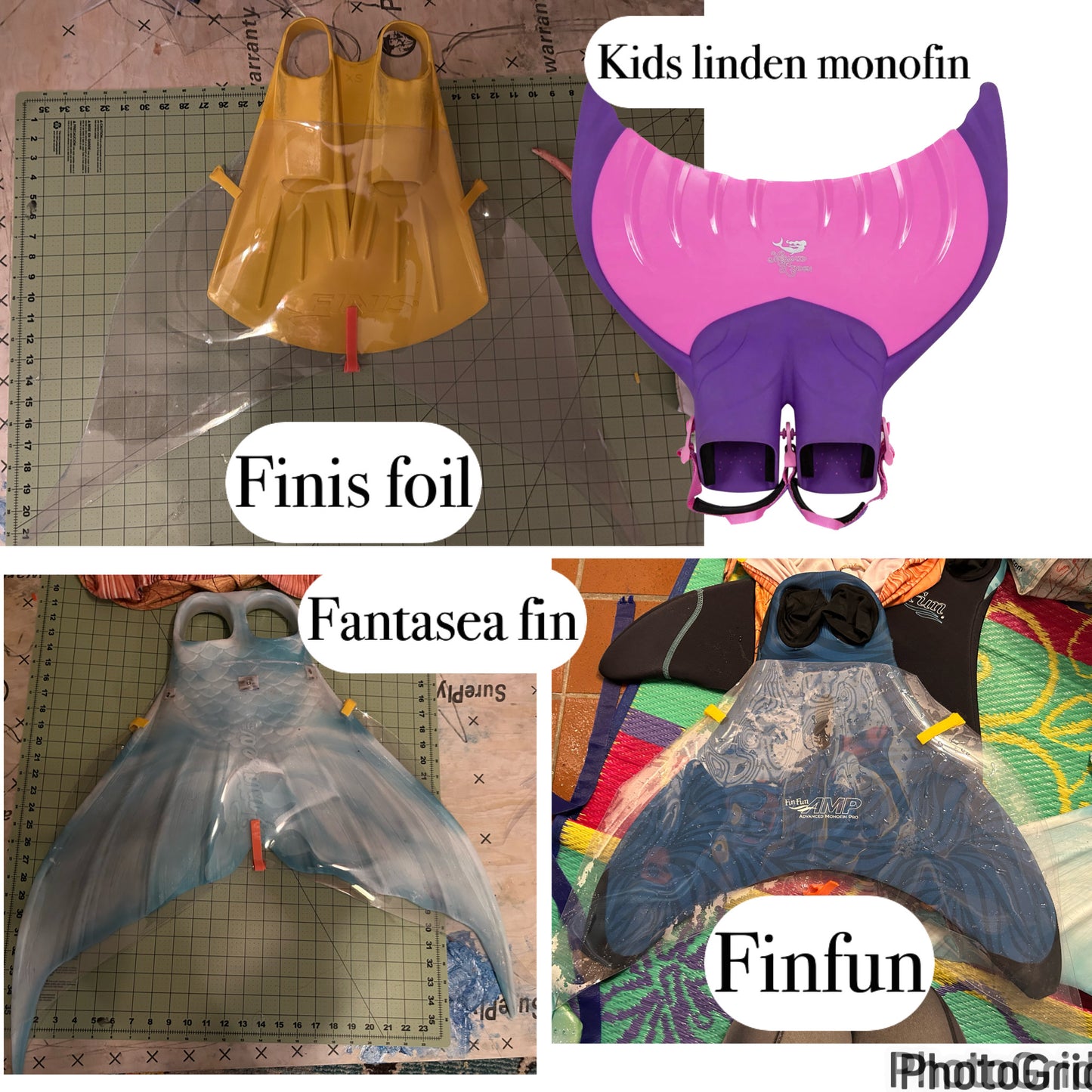 Fabric Mermaid Tail custom printed