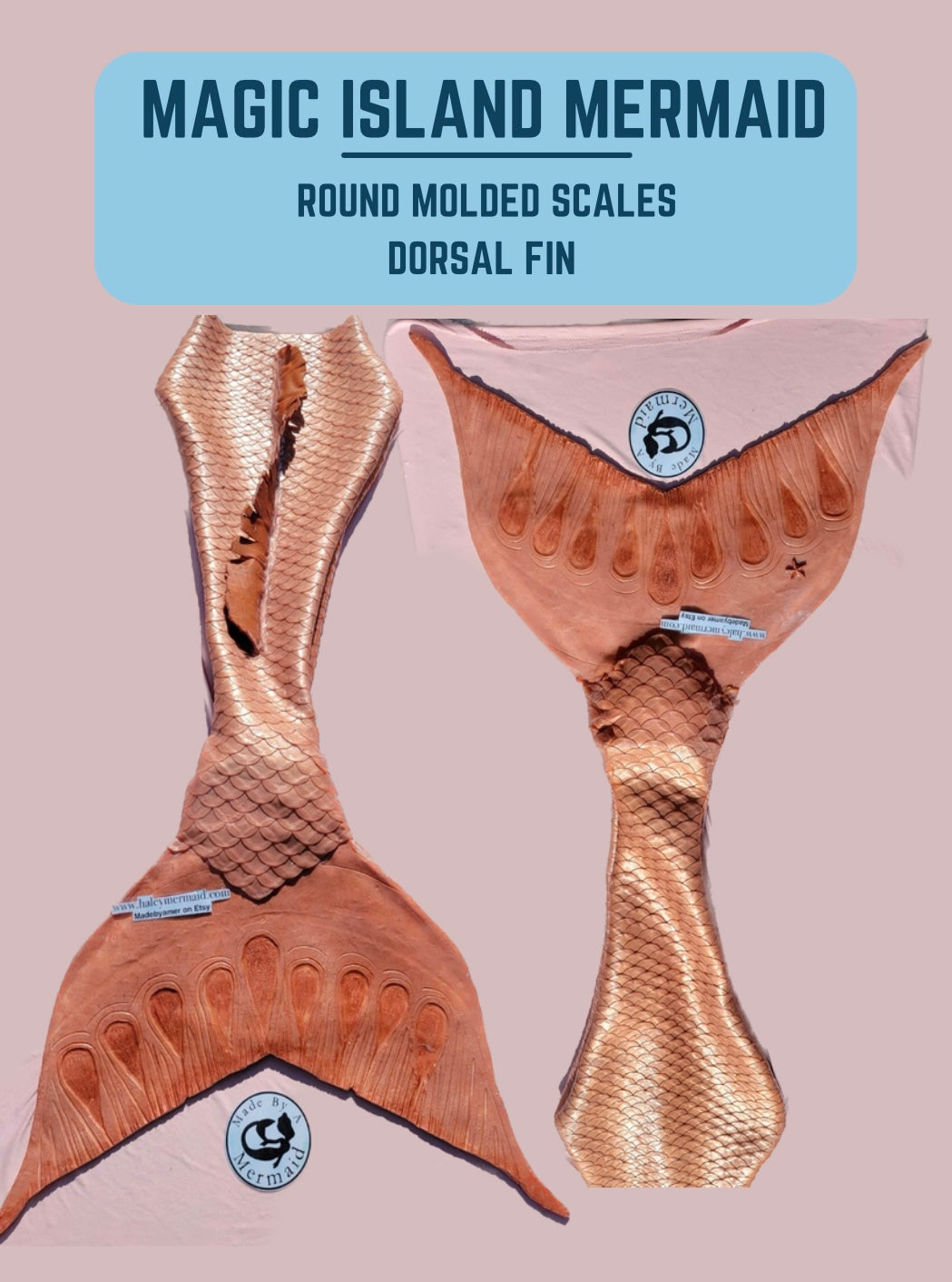 Magic Island style Basic Silicone Mermaid Tail