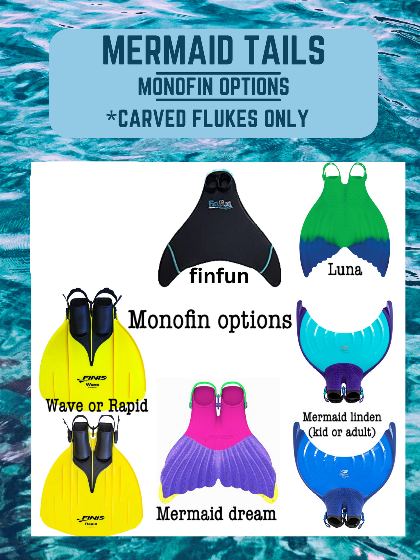 Custom Color changing Basic Silicone Mermaid Tail - made to order