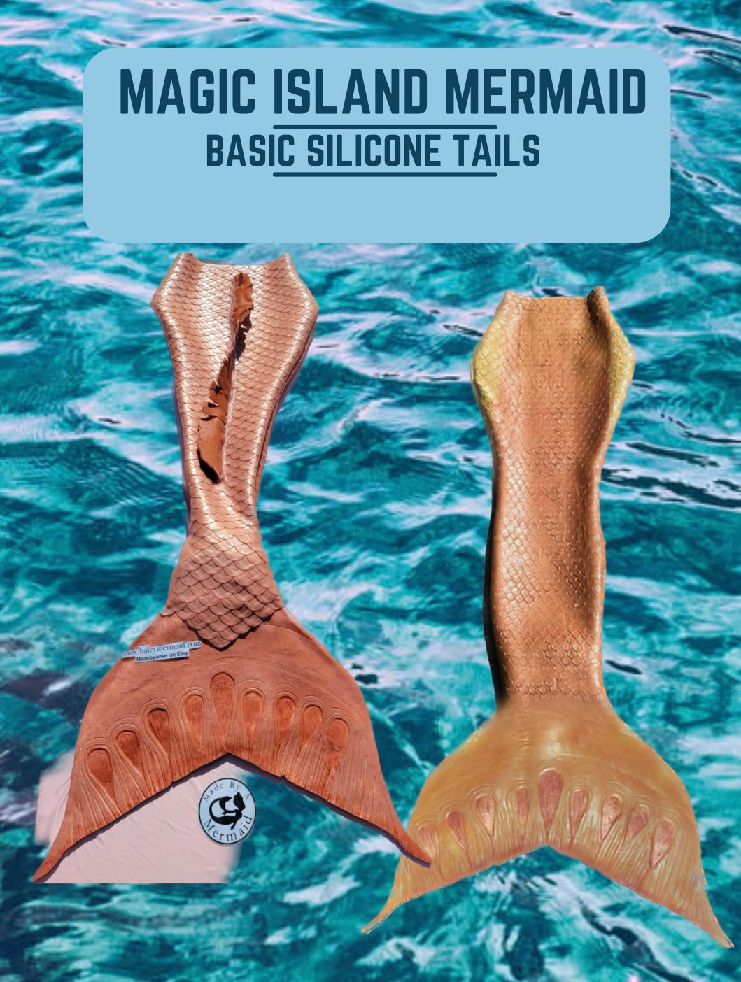 Magic Island style Basic Silicone Mermaid Tail