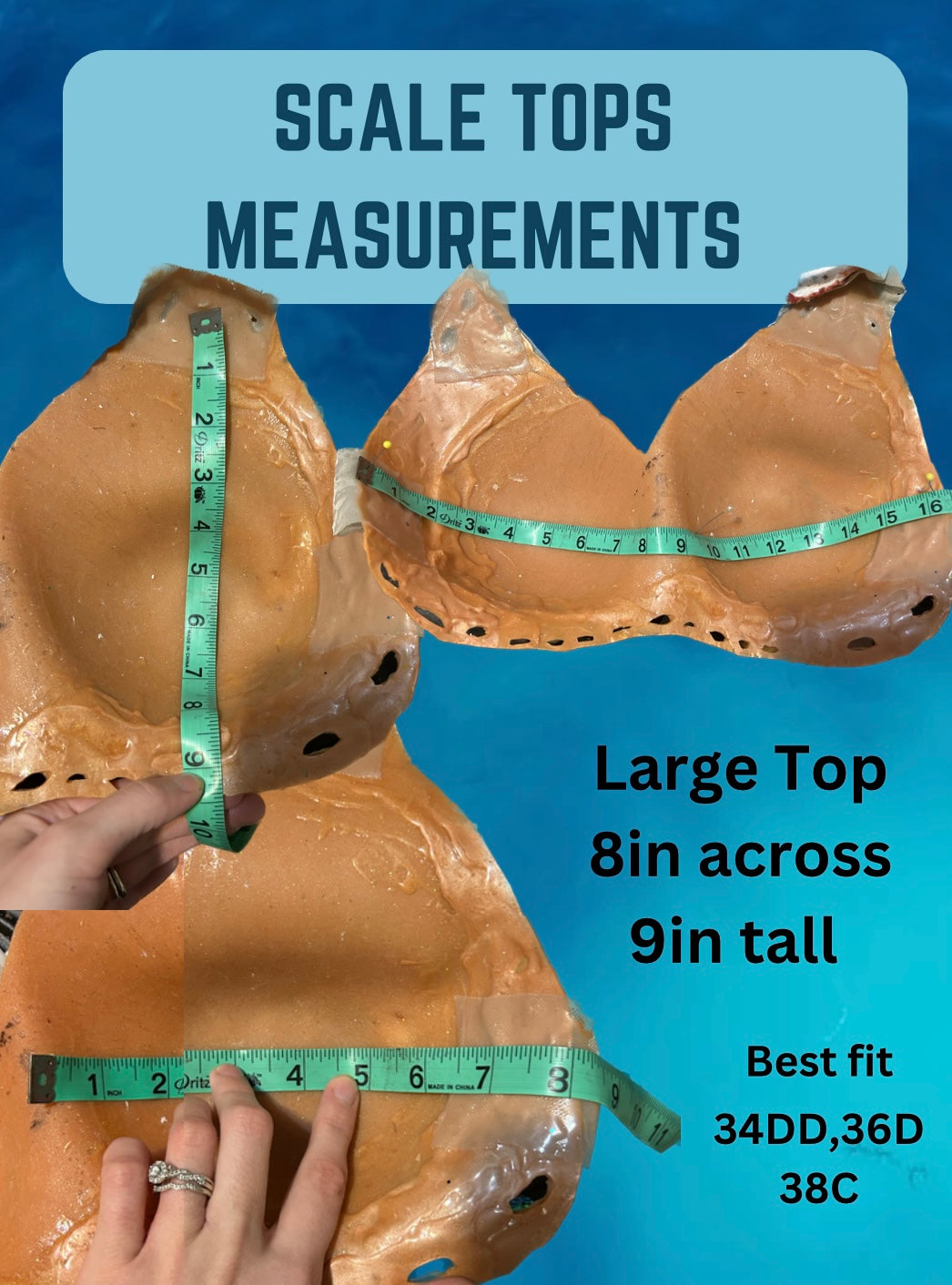 Scaled silicone mermaid top