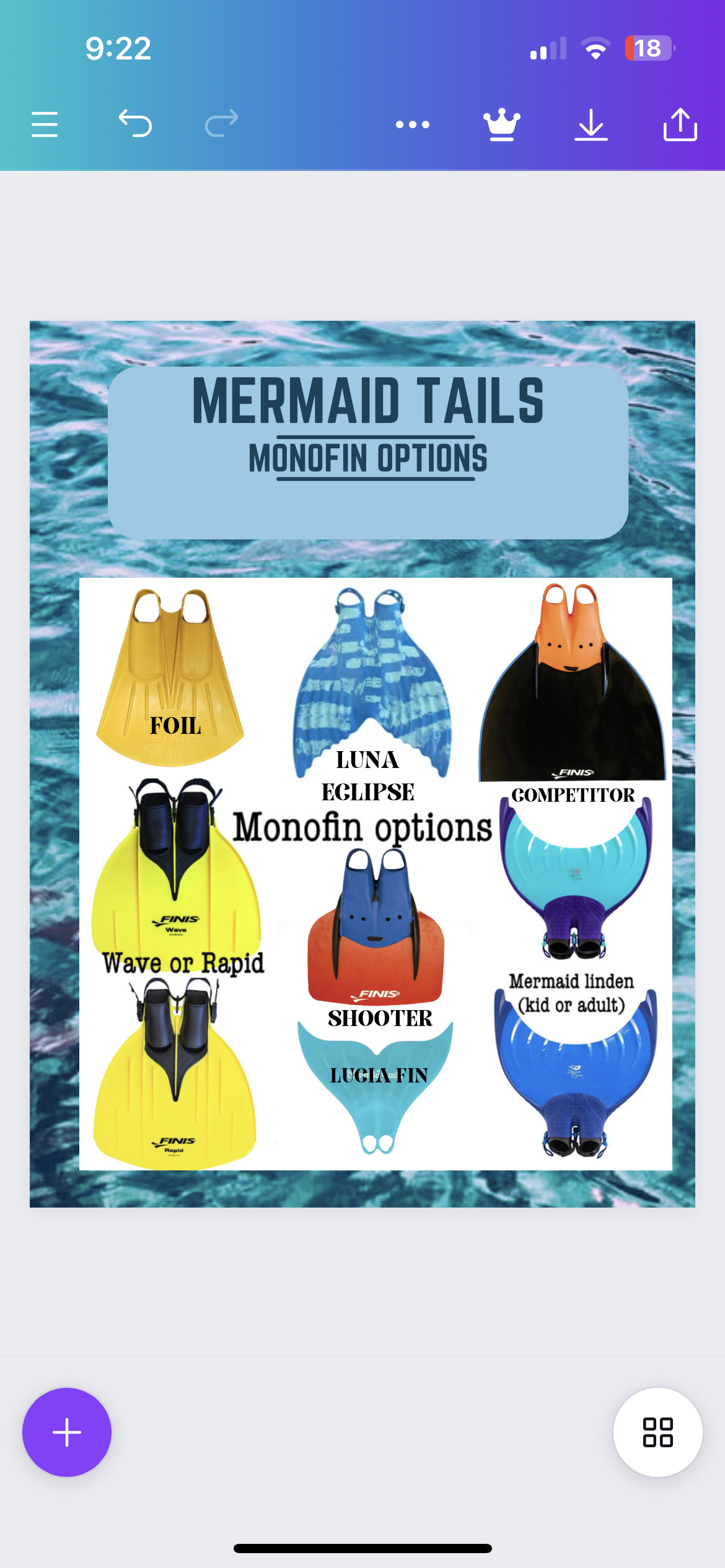 Mermaid Fluke - silicone- fluke only - custom