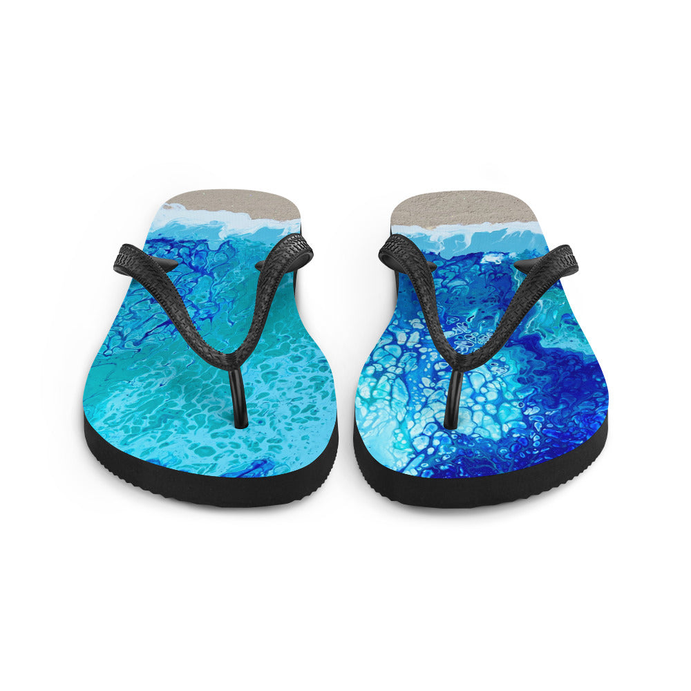 Beach painting Flip-Flops
