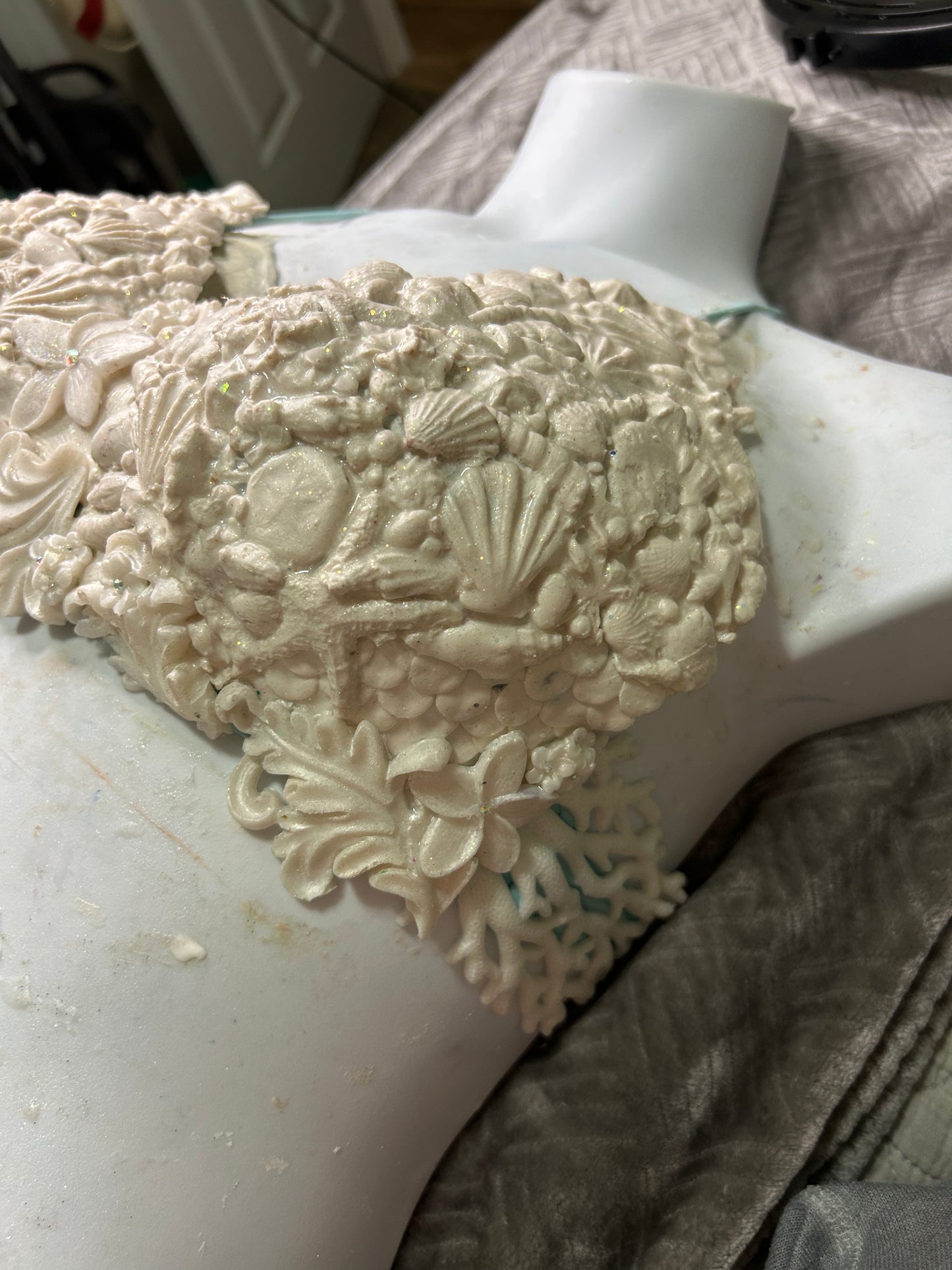 Silicone mermaid top “coral reef”