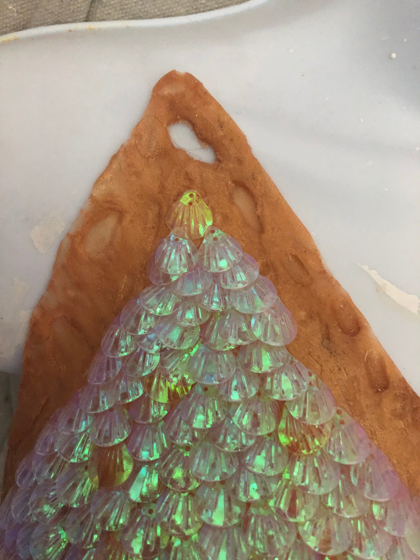 Custom Sculpted scaled silicone mermaid top