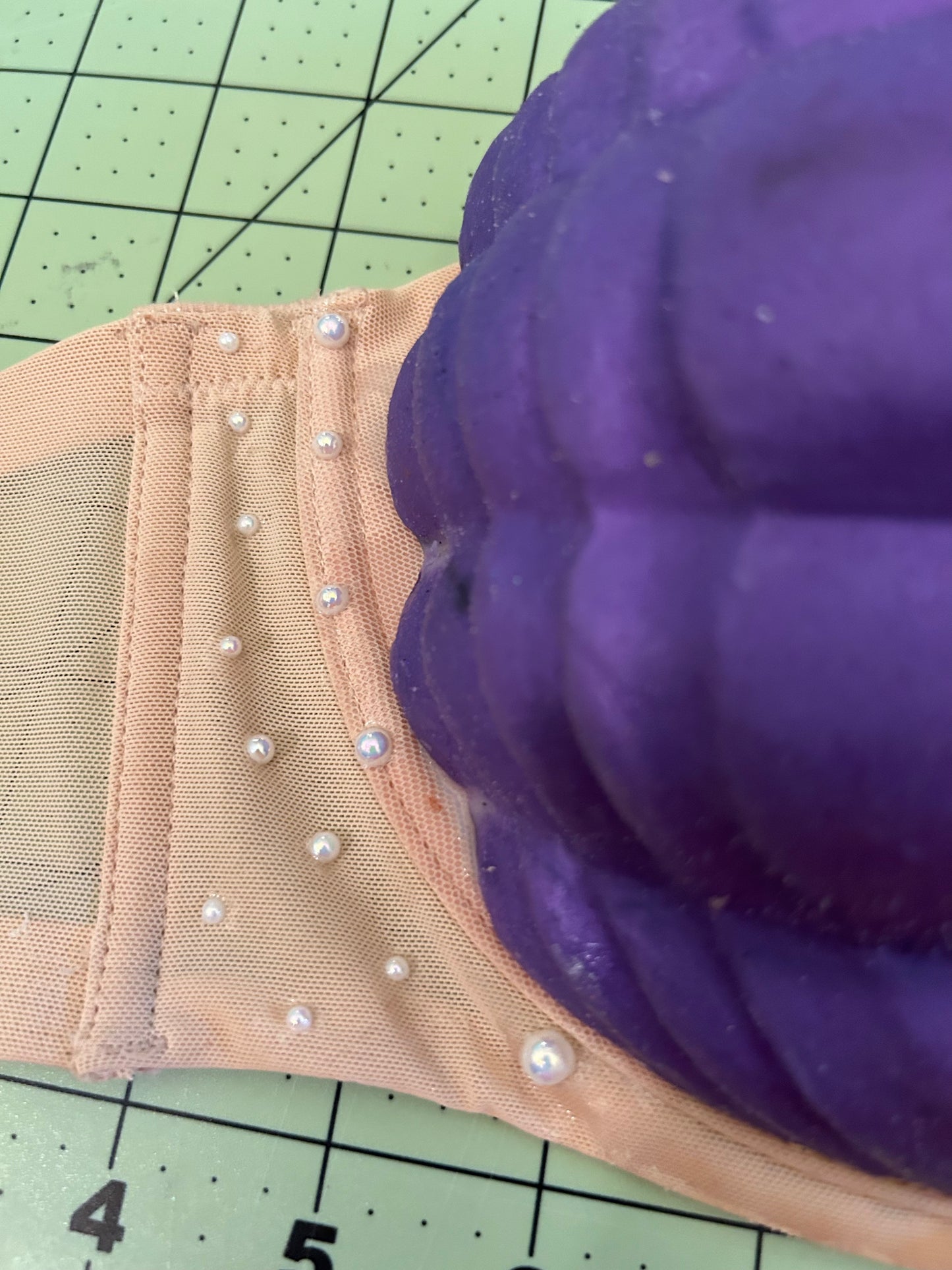 Custom princess style mermaid bra top