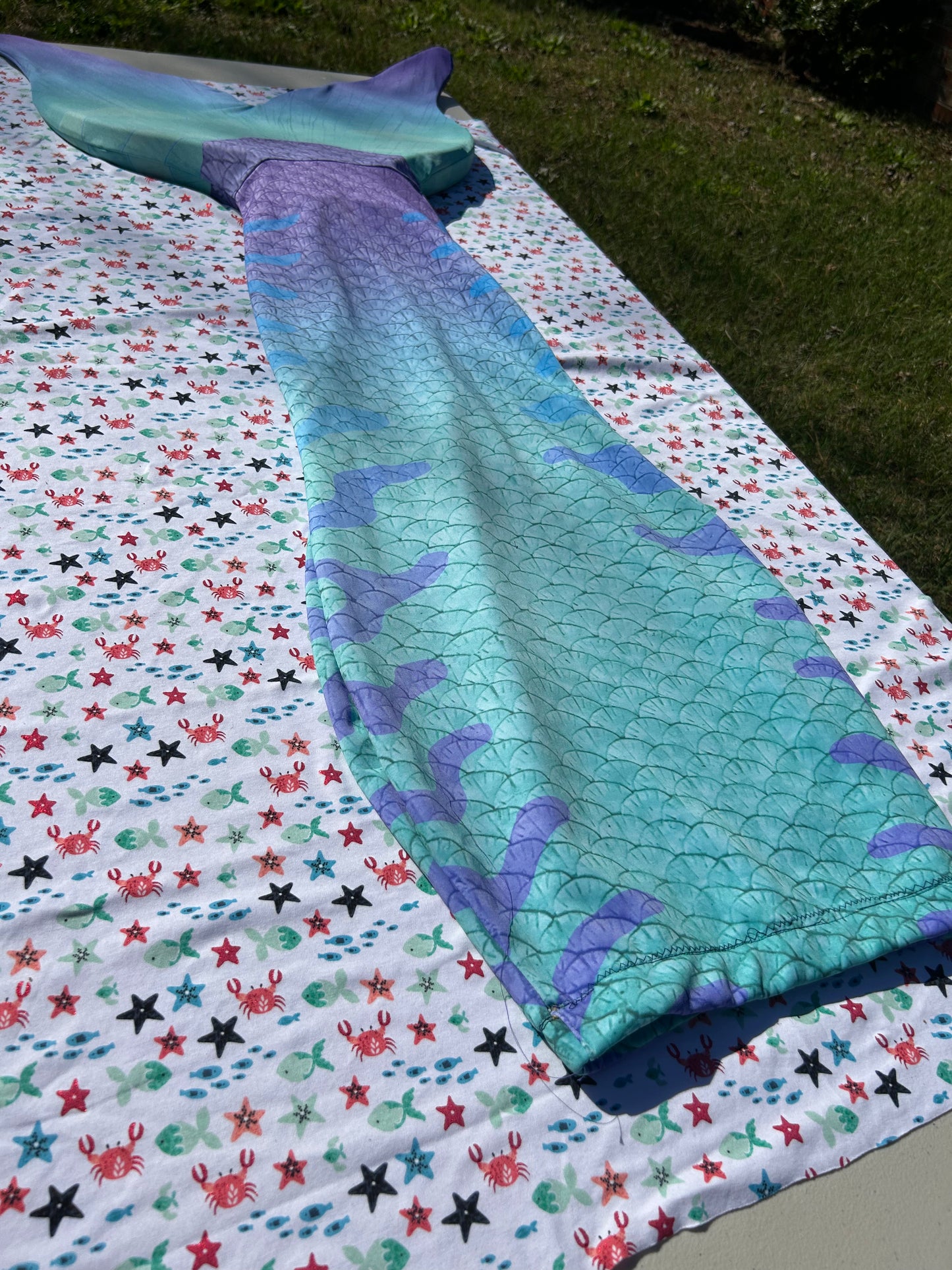 Ready to ship fabric mermaid tail