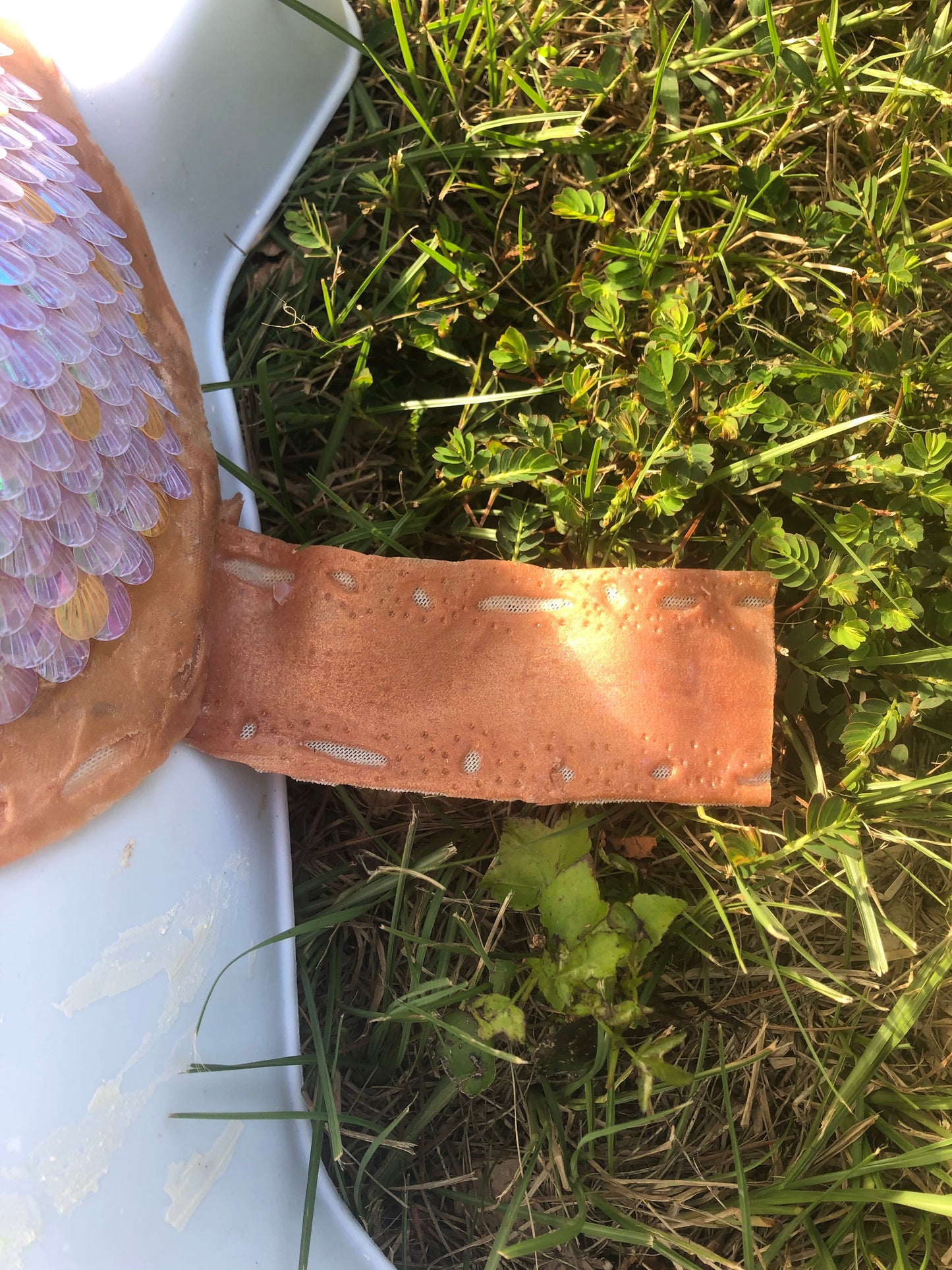 Custom Sculpted scaled silicone mermaid top