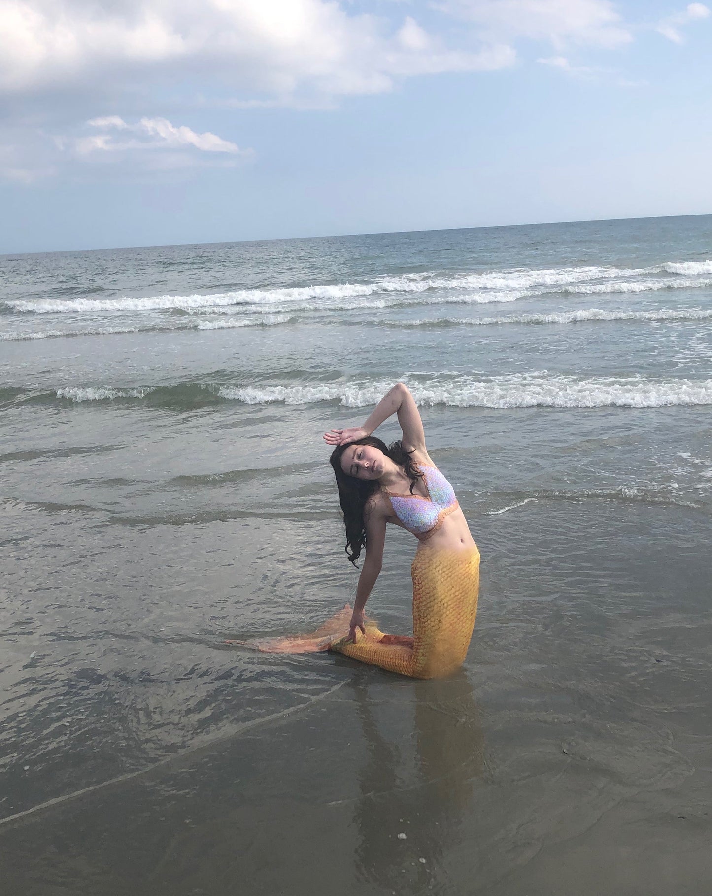 Custom Sculpted scaled silicone mermaid top