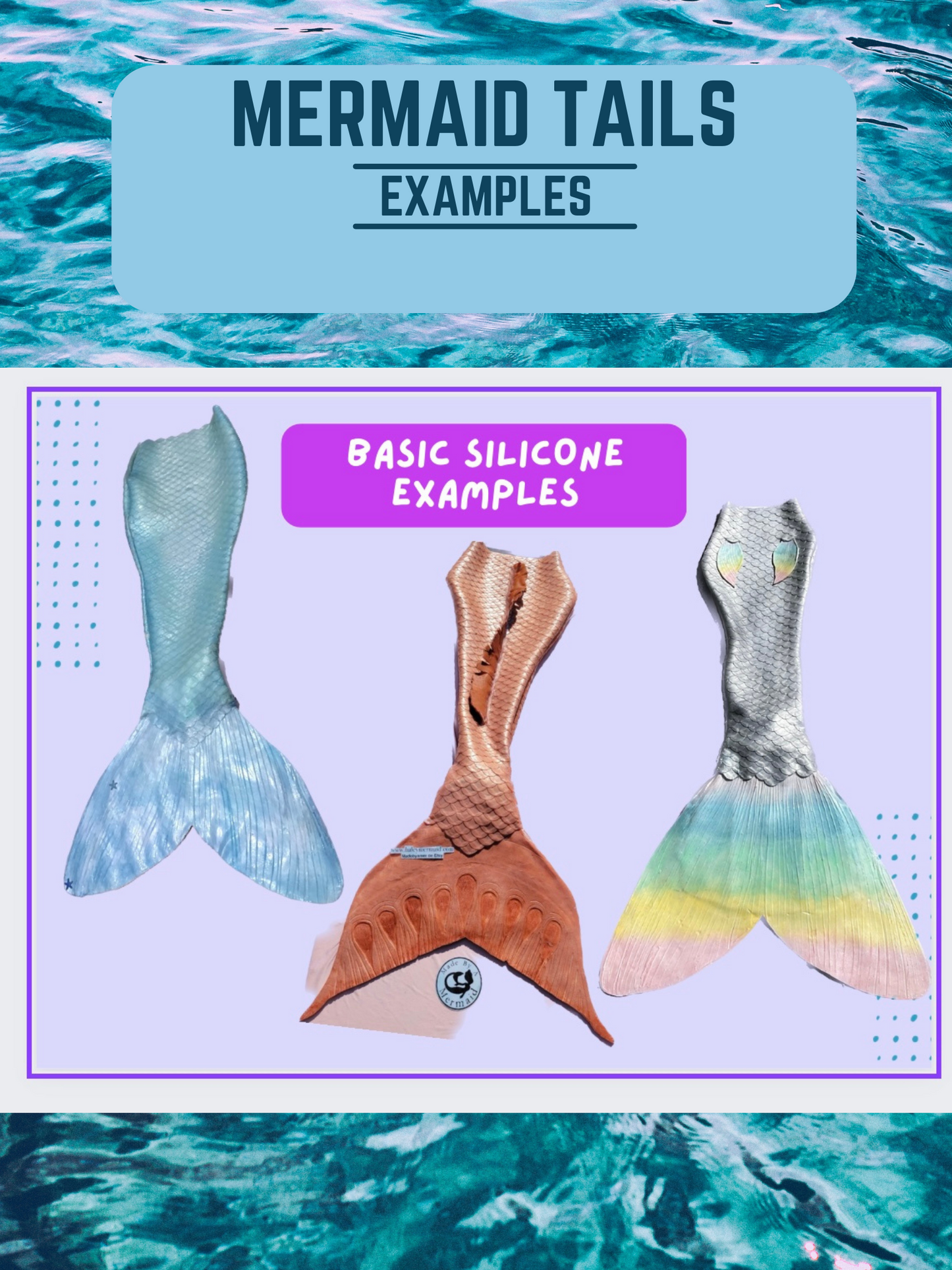 Basic Silicone Mermaid Tail Custom - made to order