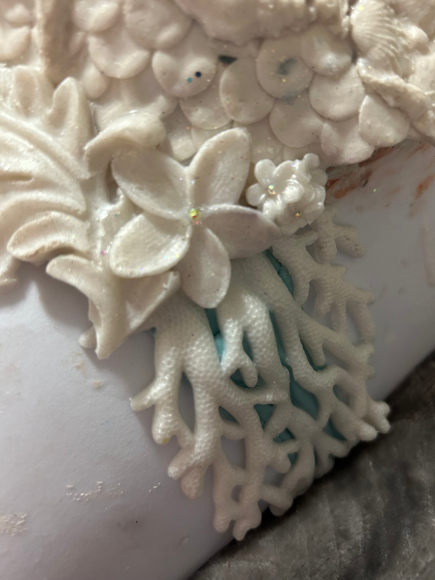 Silicone mermaid top “coral reef”
