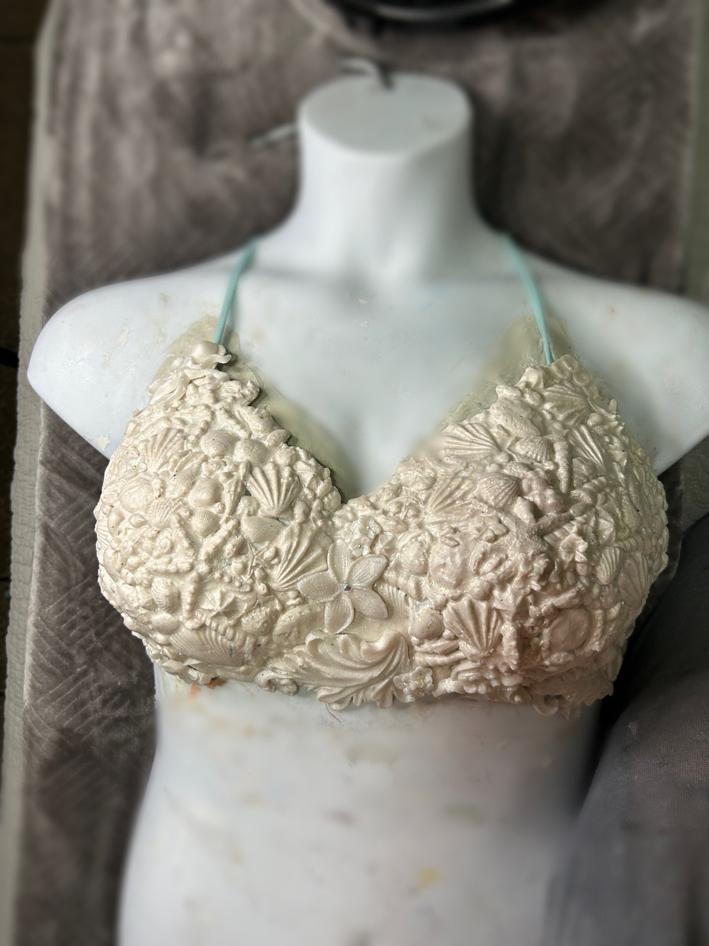 Silicone mermaid top “coral reef”