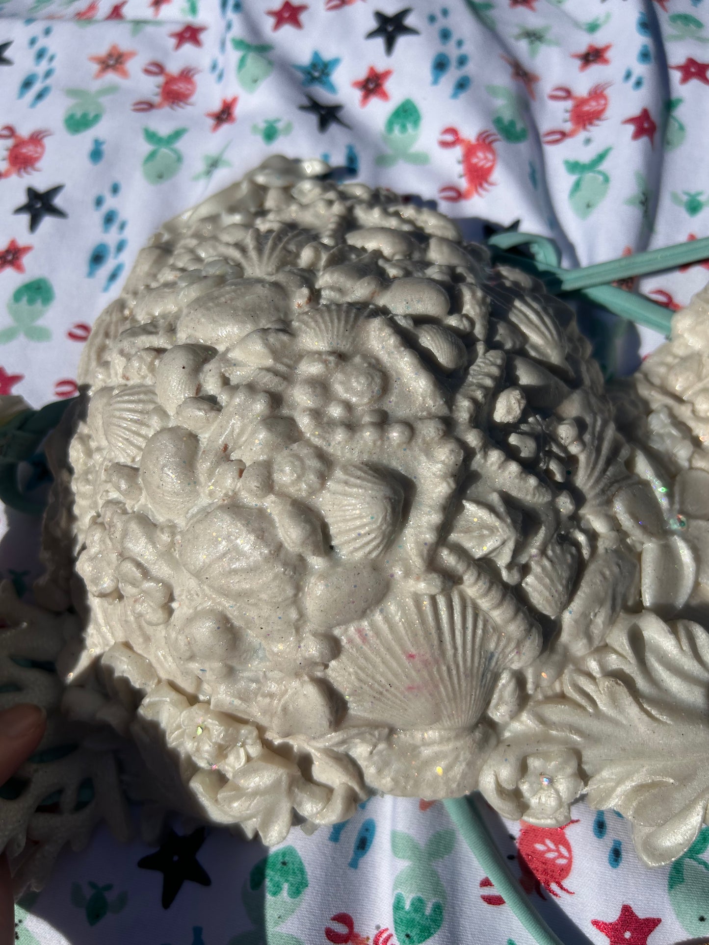 Silicone mermaid top “coral reef”
