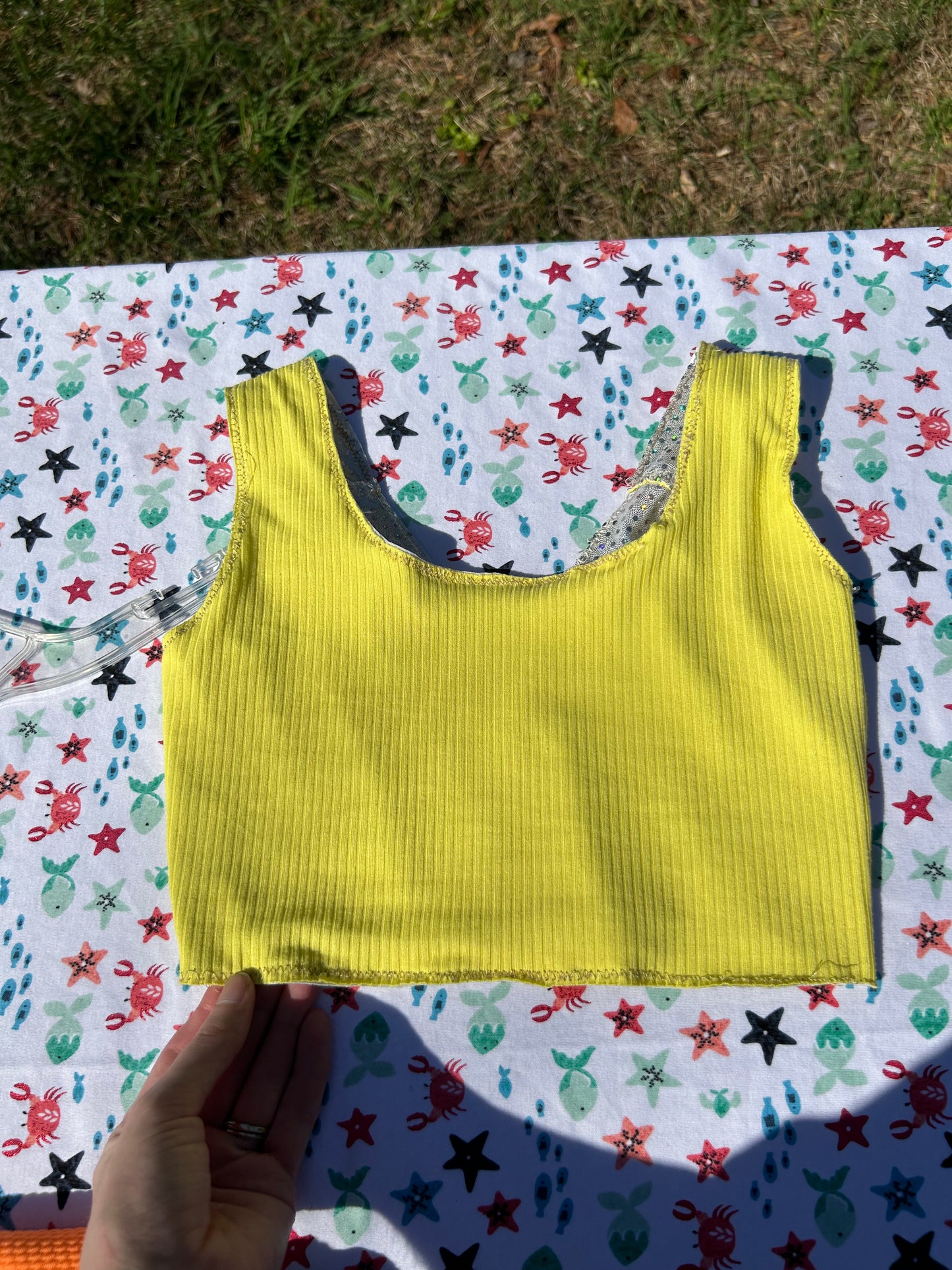 Ready to ship Reversible swim tankini top