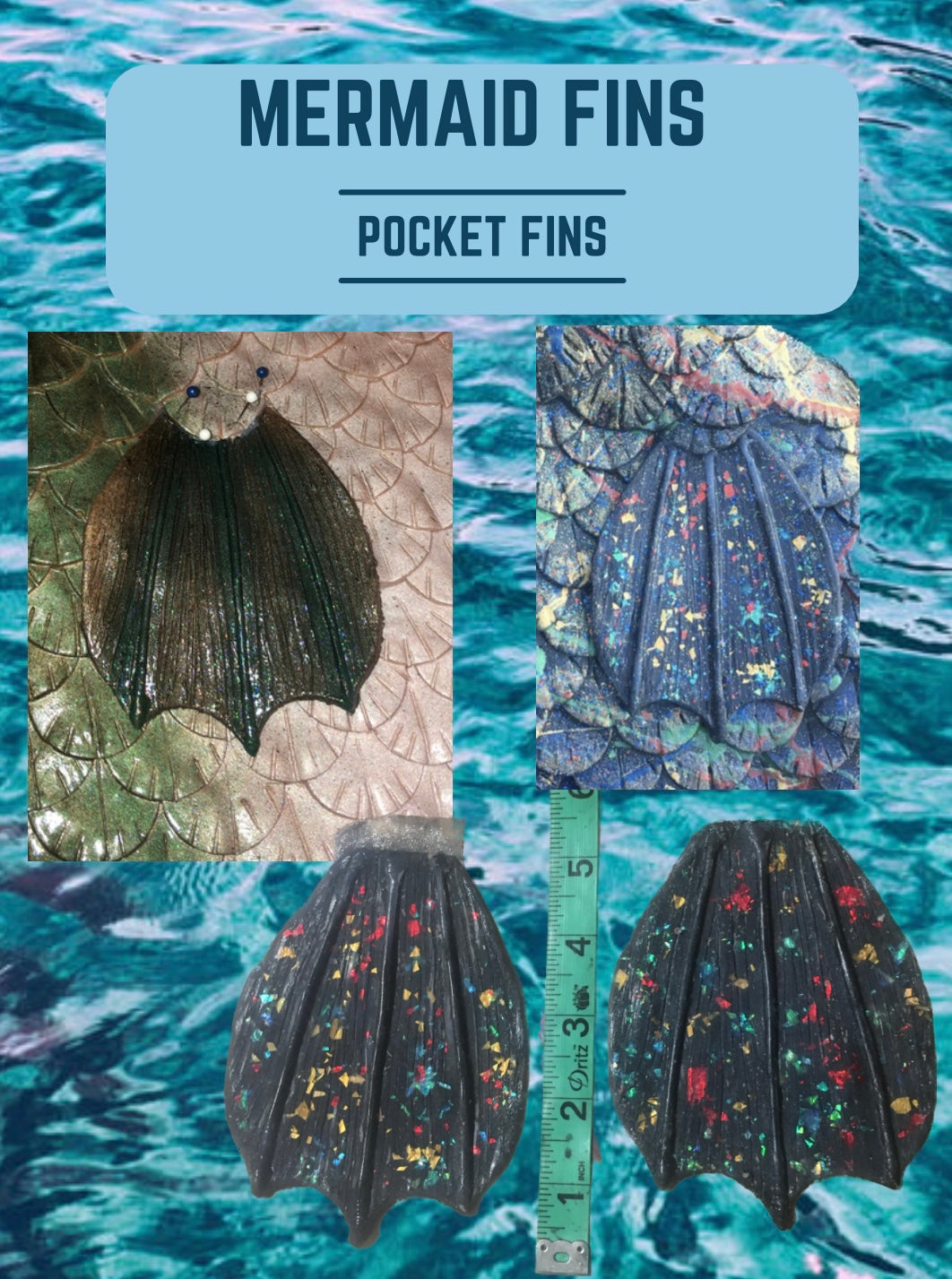 Small Mermaid Fin Pair