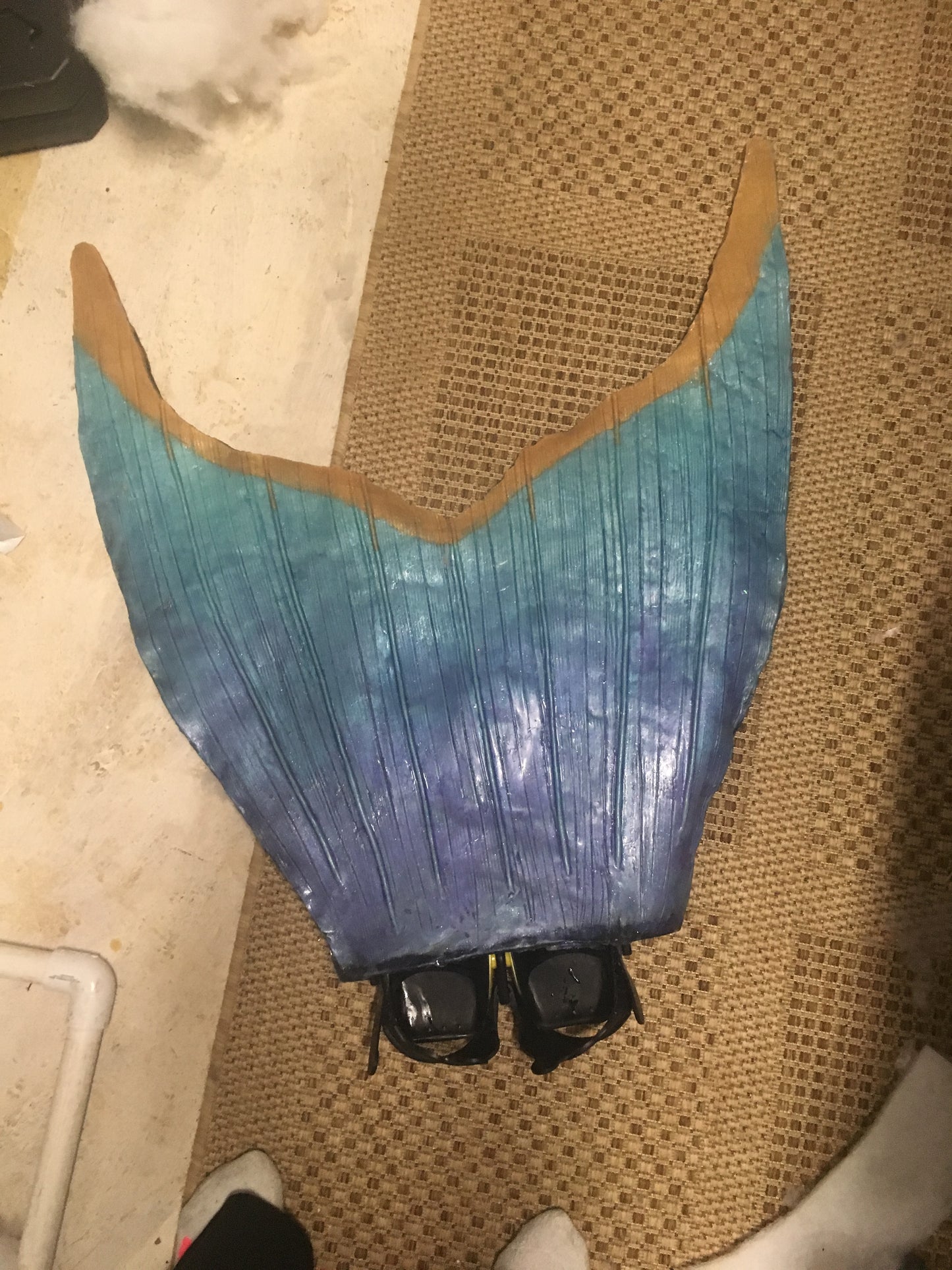 Mermaid Fluke - silicone- fluke only - custom