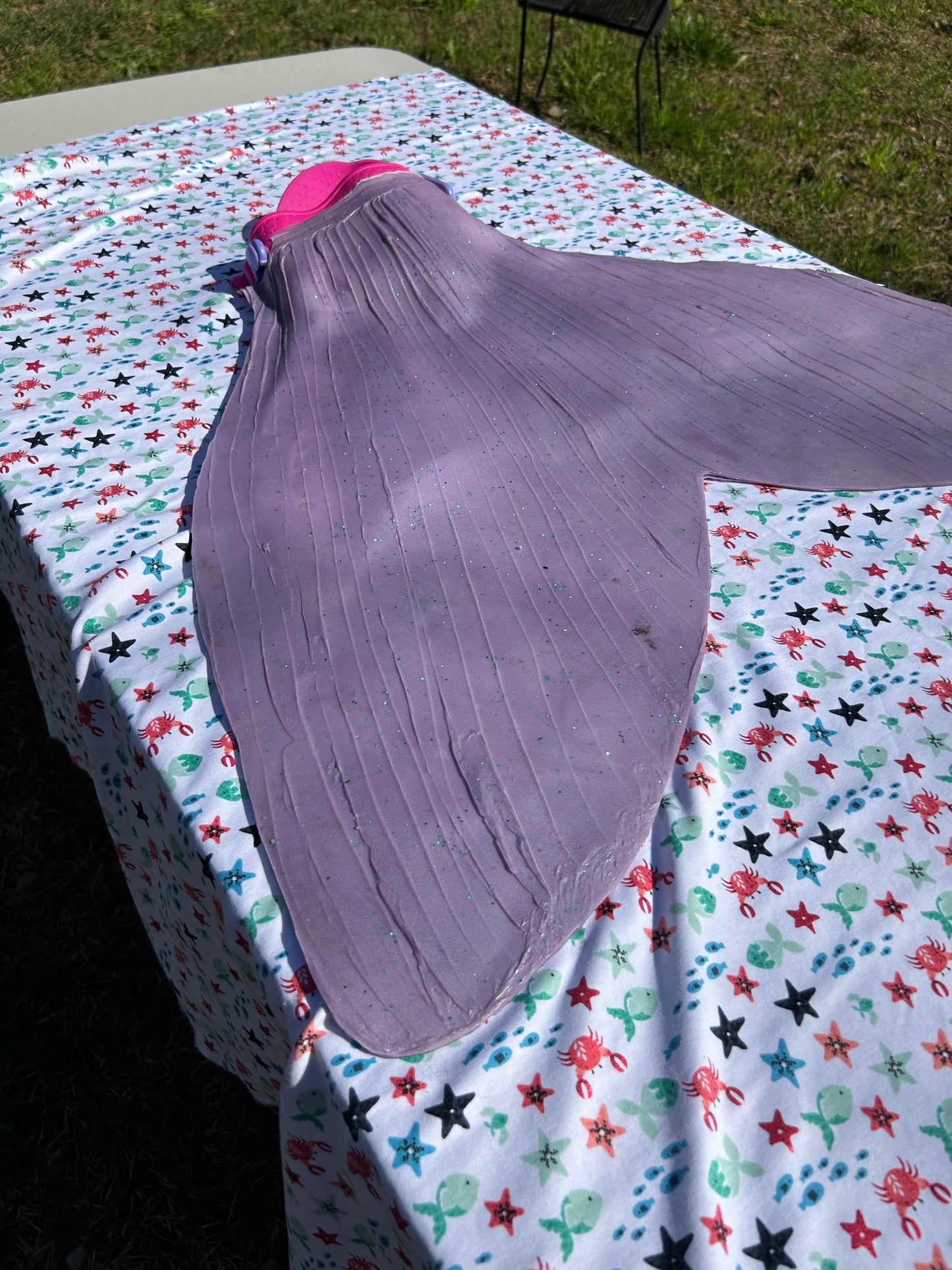 Mermaid Fluke - silicone- fluke only - custom