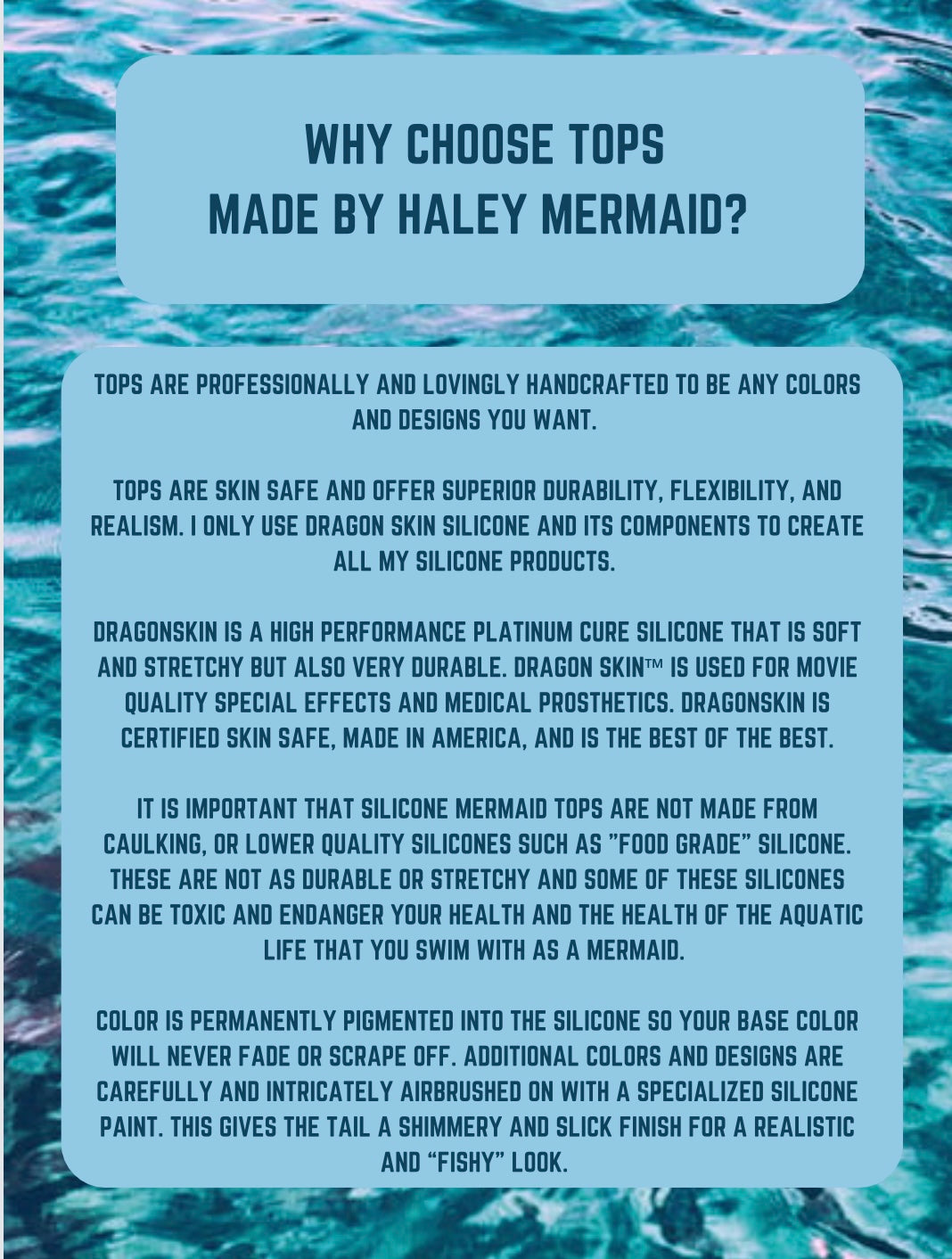 Custom Silicone Mermaid Top