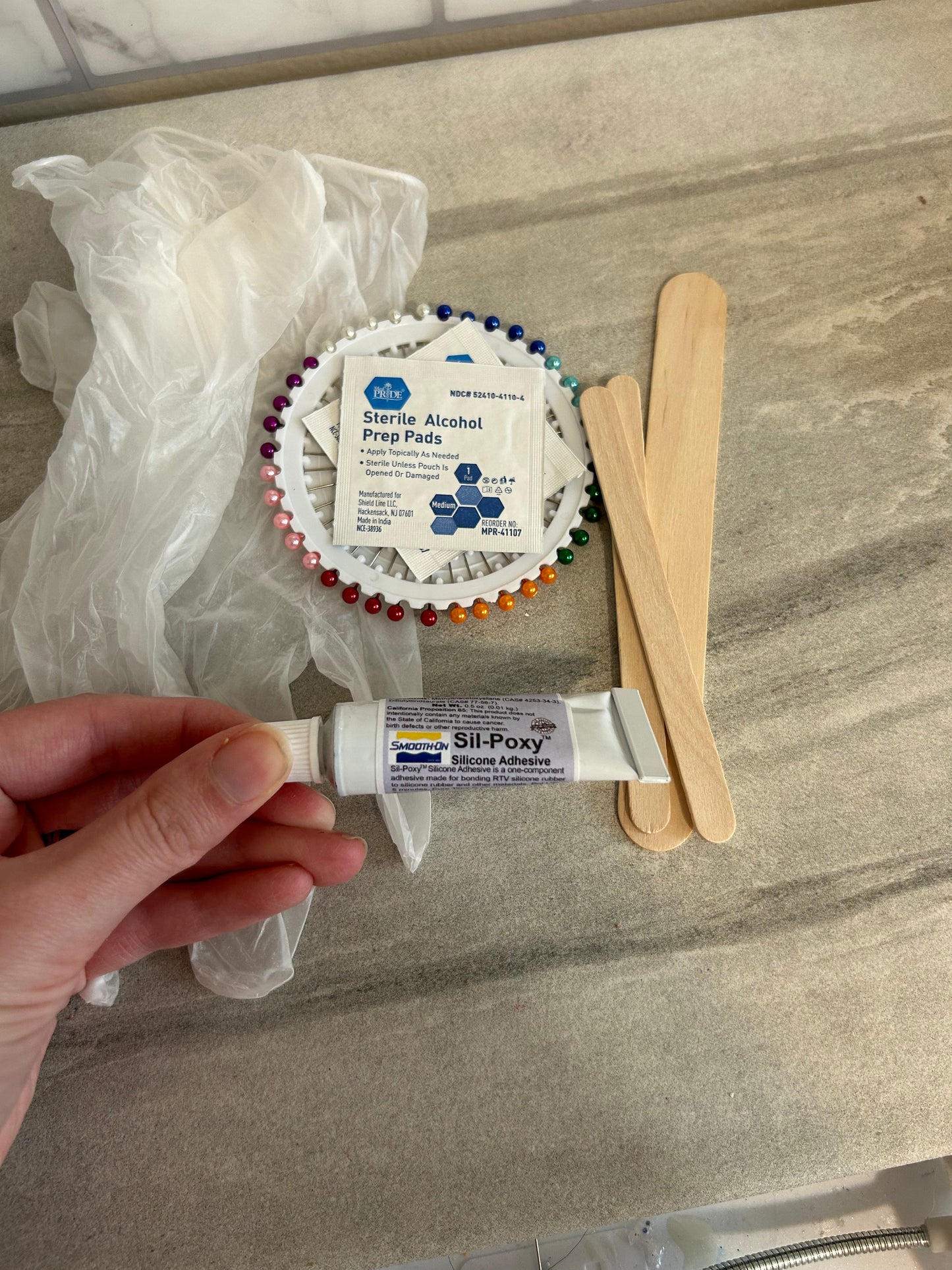 Repair kit for silicone mermaid tails